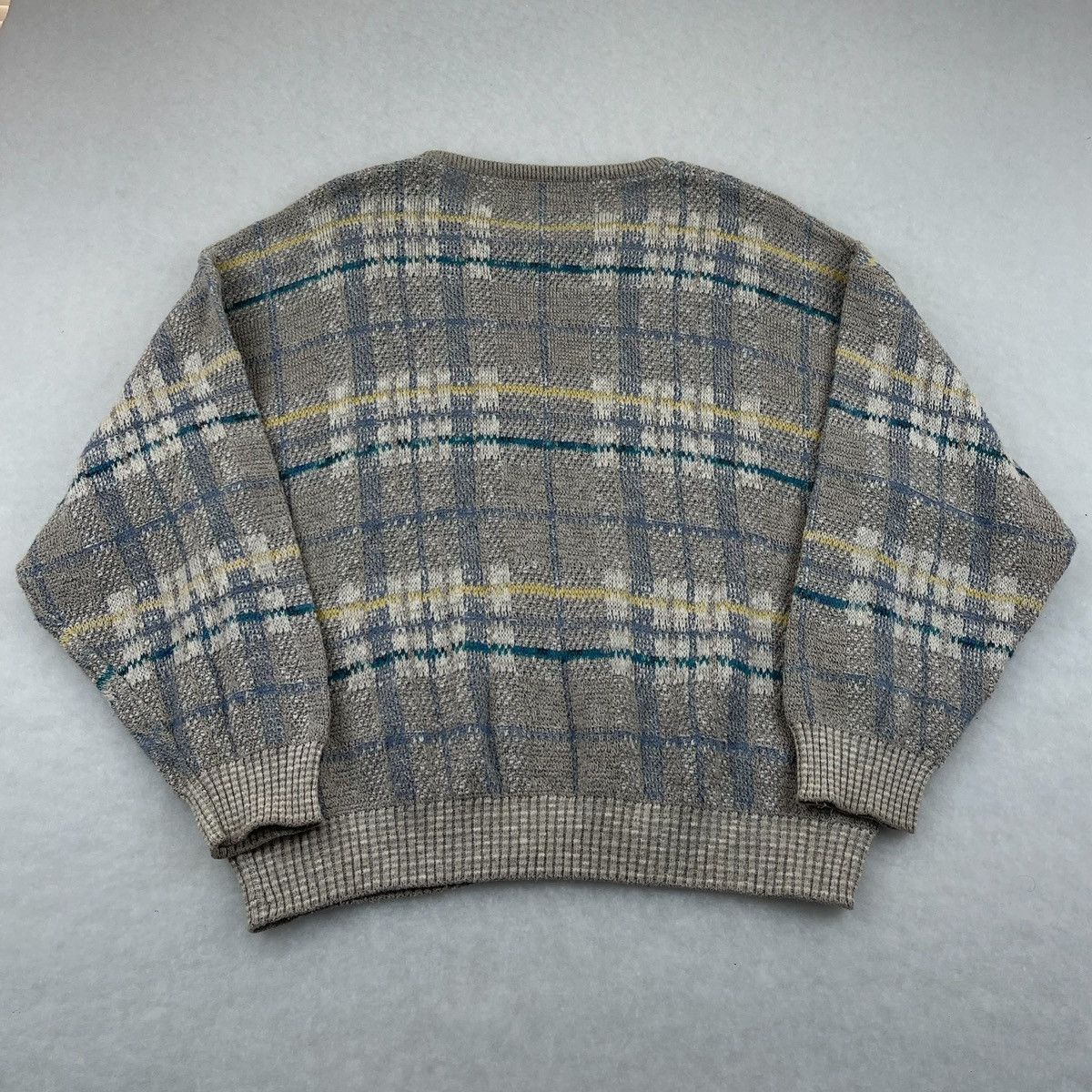 Other Vtg conte de milano sweater xl plaid gray Size US XL / EU 56 / 4 - 3 Thumbnail