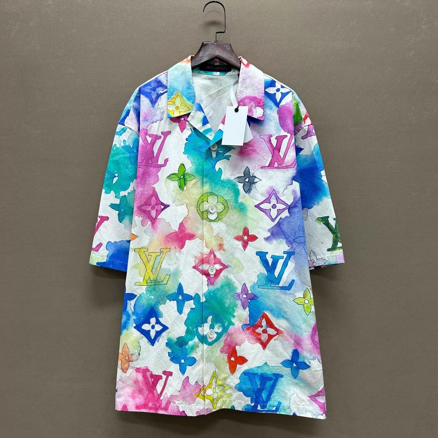 Louis Vuitton Multi Color Patterned Button-Up Shirt Size US L / EU 52-54 / 3 - 1 Thumbnail
