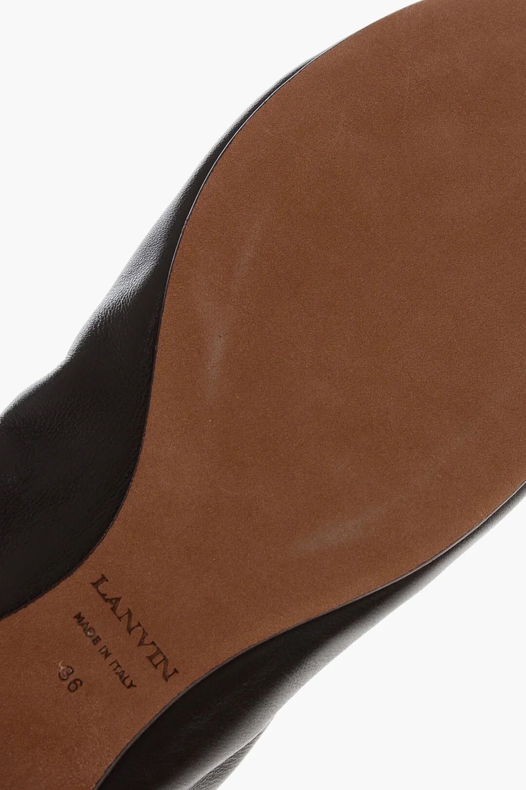 Lanvin og1mm0426 Leather Ballet Flats in Brown Size US 6 / IT 36 - 5 Thumbnail