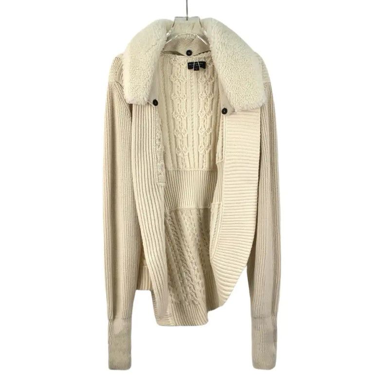 Burberry Burberry Beige Wool Cardigan for Women Size S / US 4 / IT 40 - 1 Thumbnail
