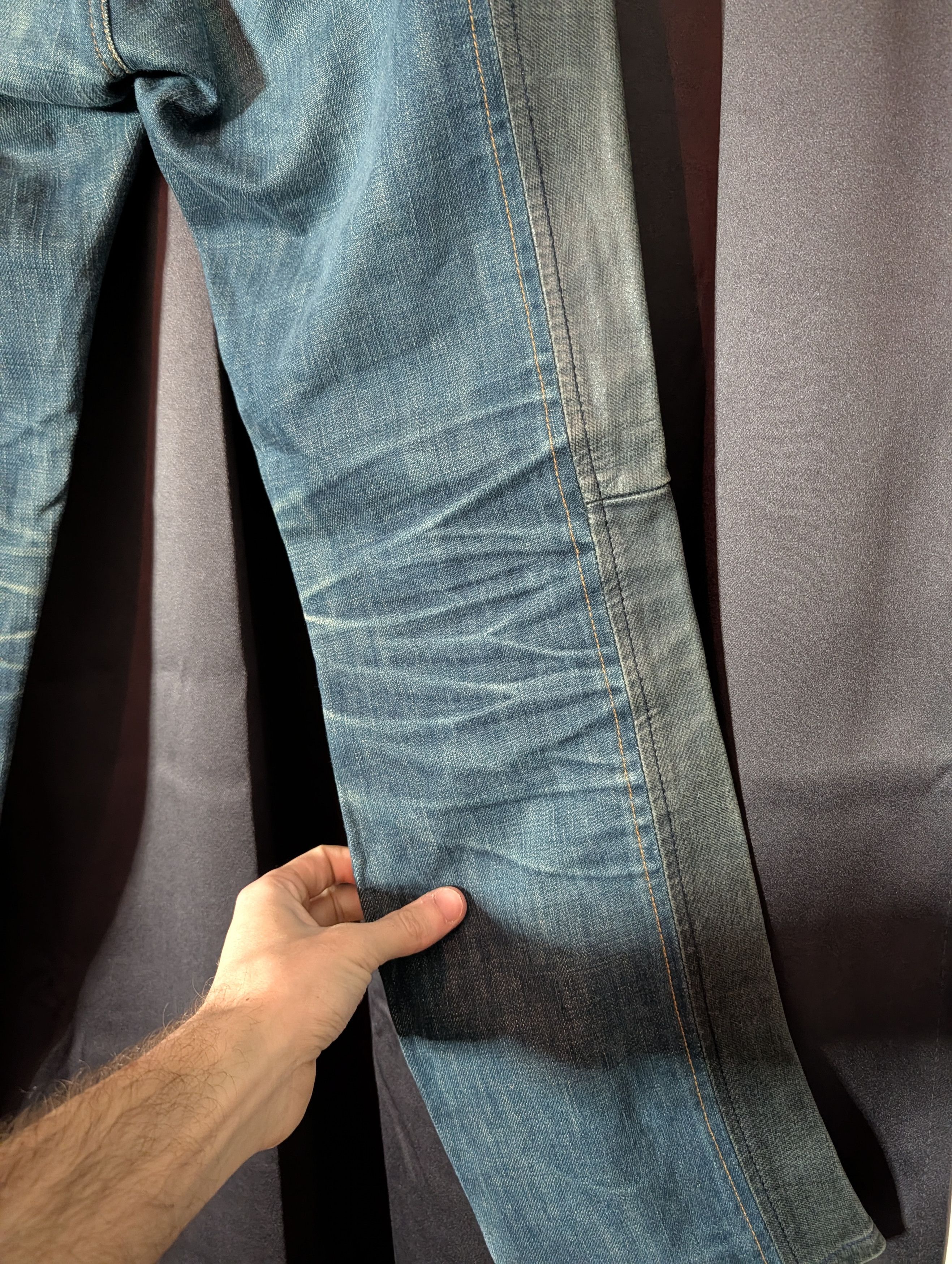 Maison MIHARA YASUHIRO MMY VTG horse leather trompe l'oeil denim jeans Japan Size 28" / US 6 / IT 42 - 11 Thumbnail
