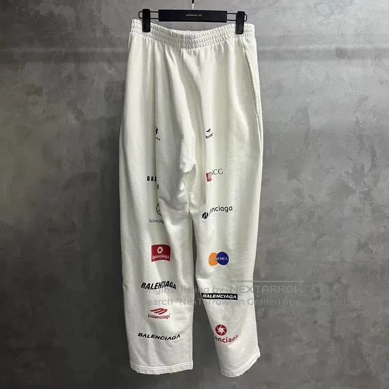 Balenciaga Balenciaga Letter Print Straight Casual Pants. Size US 26 / EU 42 - 2 Thumbnail