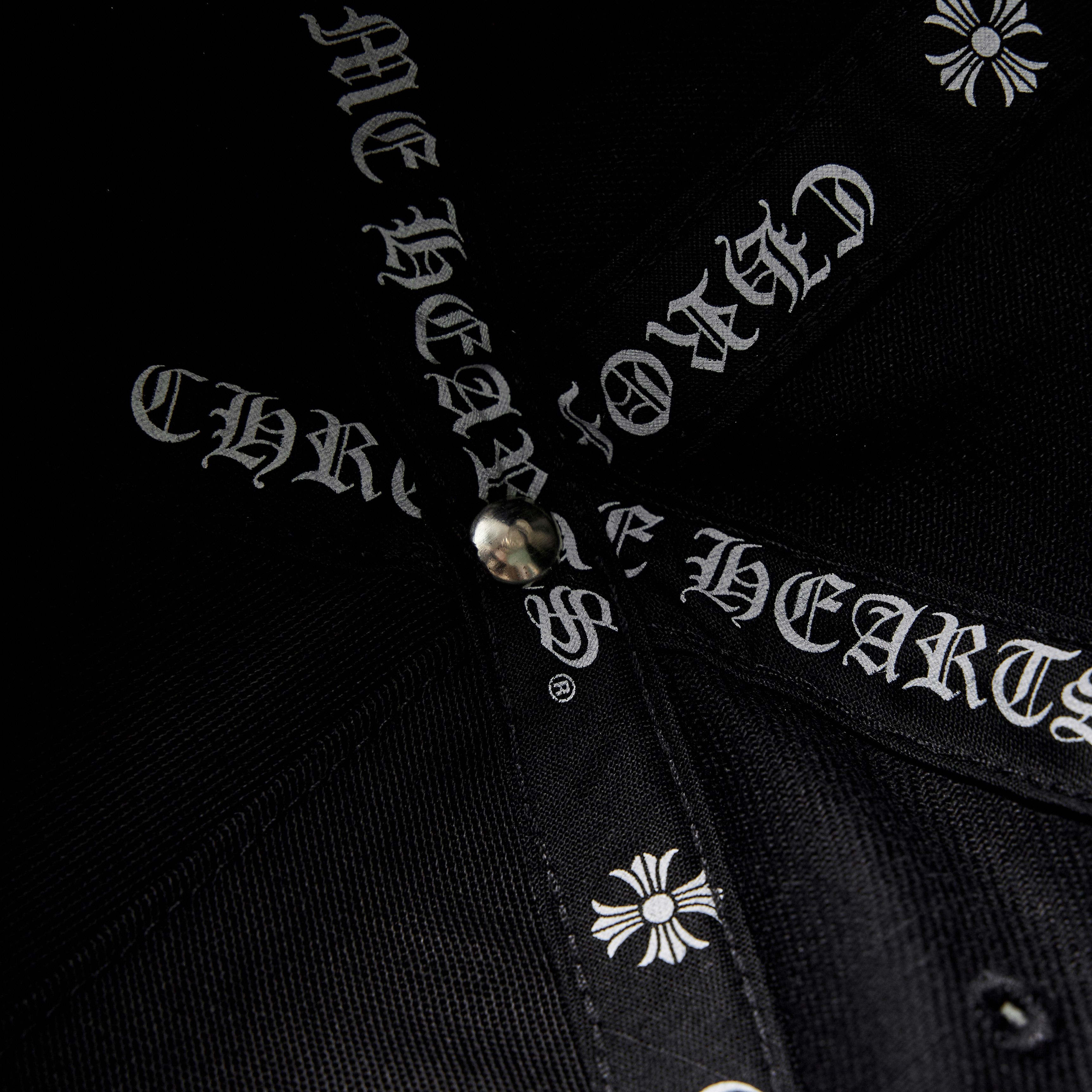 Chrome Hearts CHROME HEARTS Dagger Denim Baseball Hat BLACK/WHITE Size ONE SIZE - 4 Thumbnail
