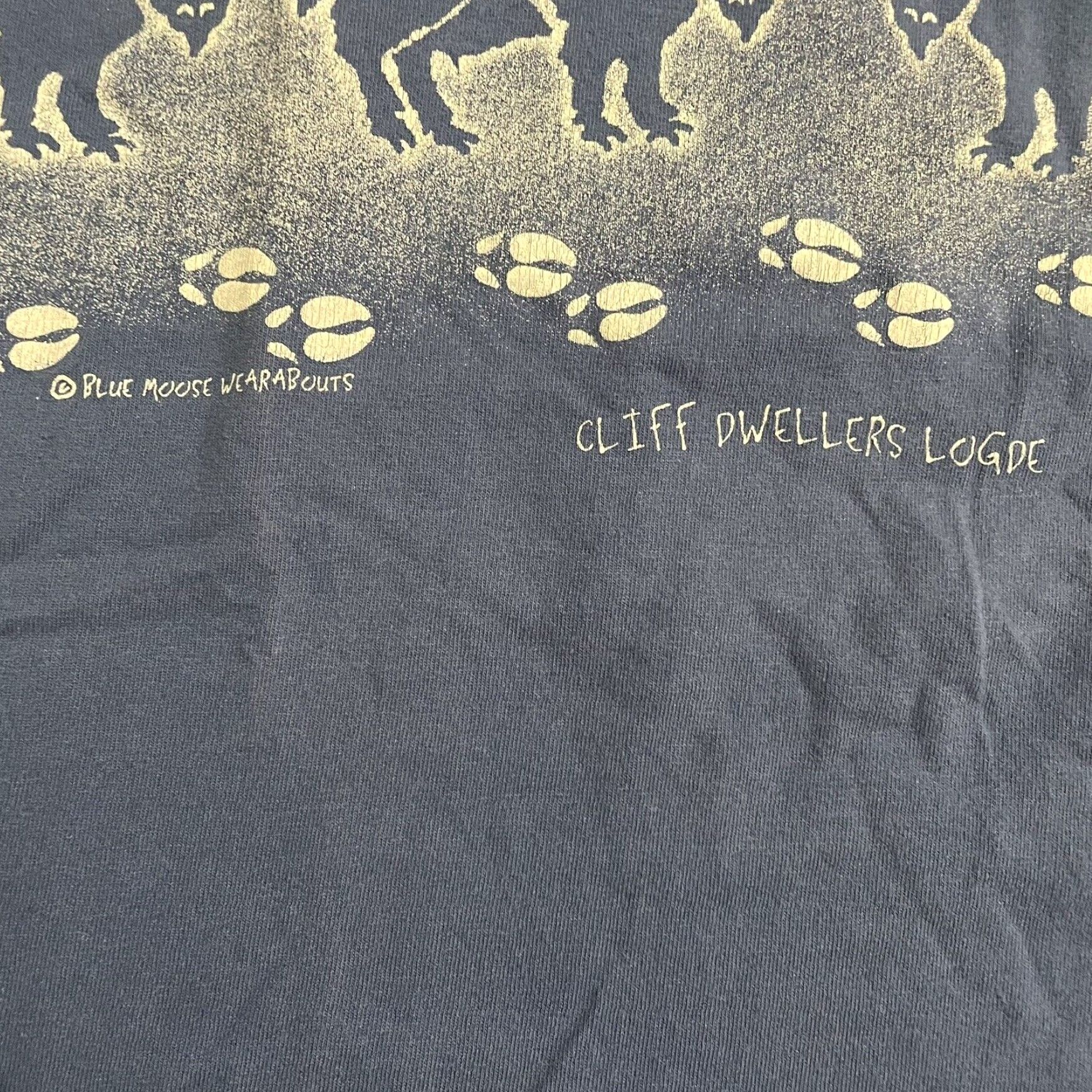 Anvil VINTAGE Anvil Cotton Graphic T-Shirt Mens Large Blue USA Retro Style Size US L / EU 52-54 / 3 - 7 Thumbnail