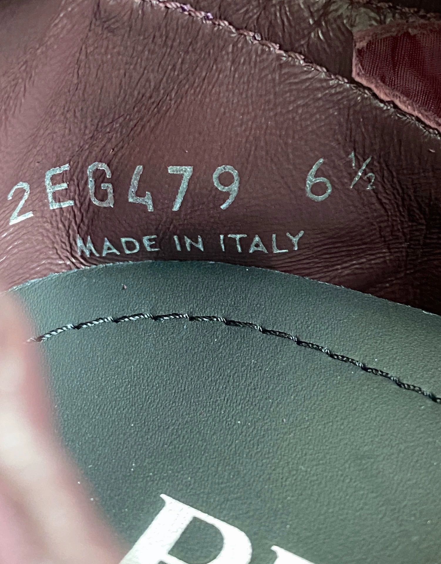 Prada Prada Vintage Burgundy Ballerina Sneaker UK6.5 Size US 7.5 / EU 40-41 - 7 Thumbnail