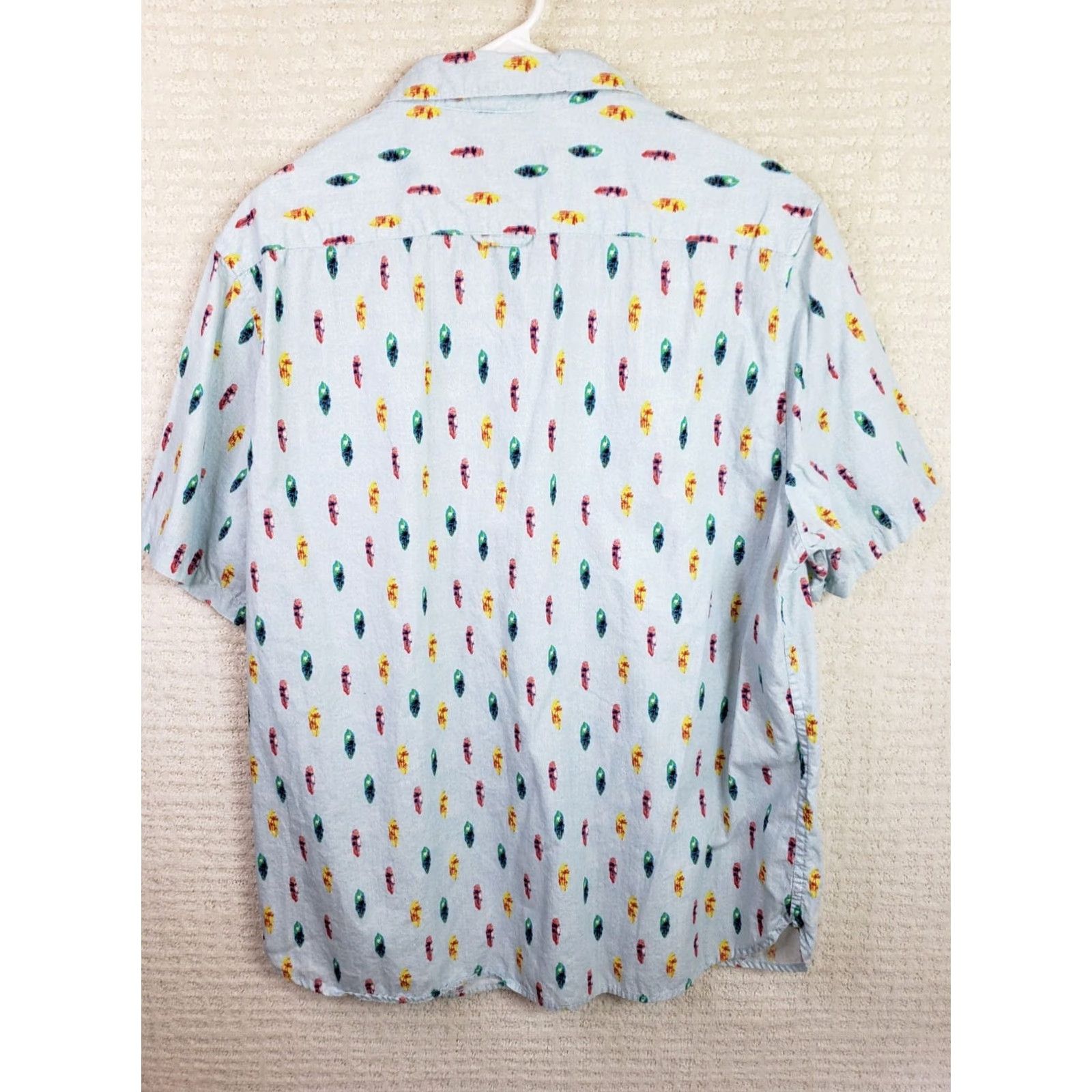Denime VINTAGE? Denim & Flower Ricky Singh Shirt Mens 2XL Blue Surfboards Slim Fit Button-Up Shirt Size US XXL / EU 58 / 5 - 6 Thumbnail
