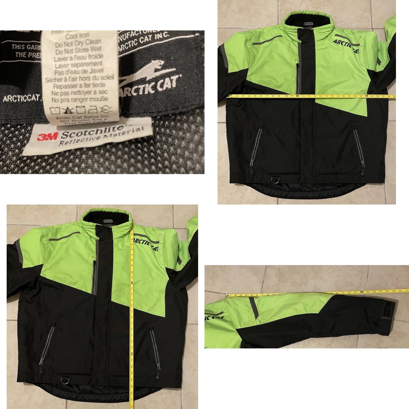 Vintage VINTAGE Arctic Cat Edge Advantage Snowmobile Racing Jacket XL Green Bomber Jacket Men XL Skiing Size US XL / EU 56 / 4 - 9 Thumbnail