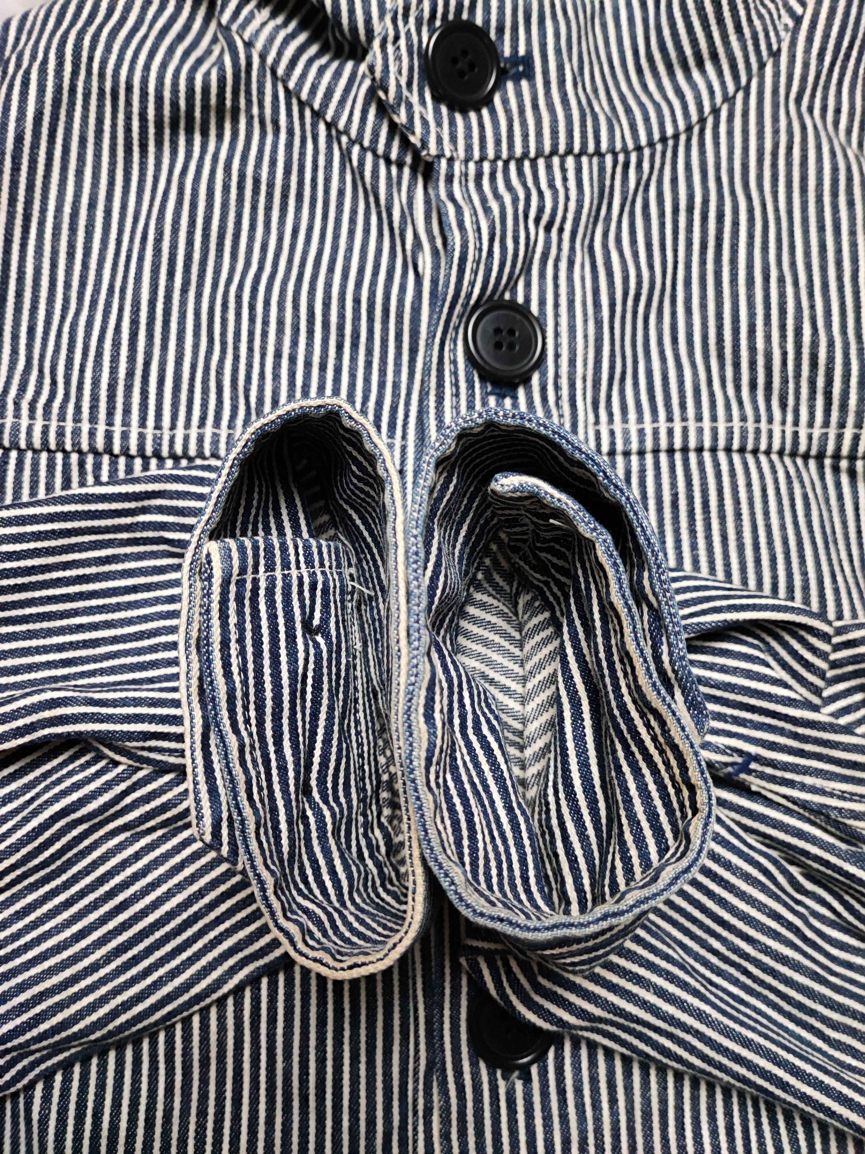 If Six Was Nine Super Hakka Herringbone Denim Stripe Wabash Size US L / EU 52-54 / 3 - 17 Thumbnail