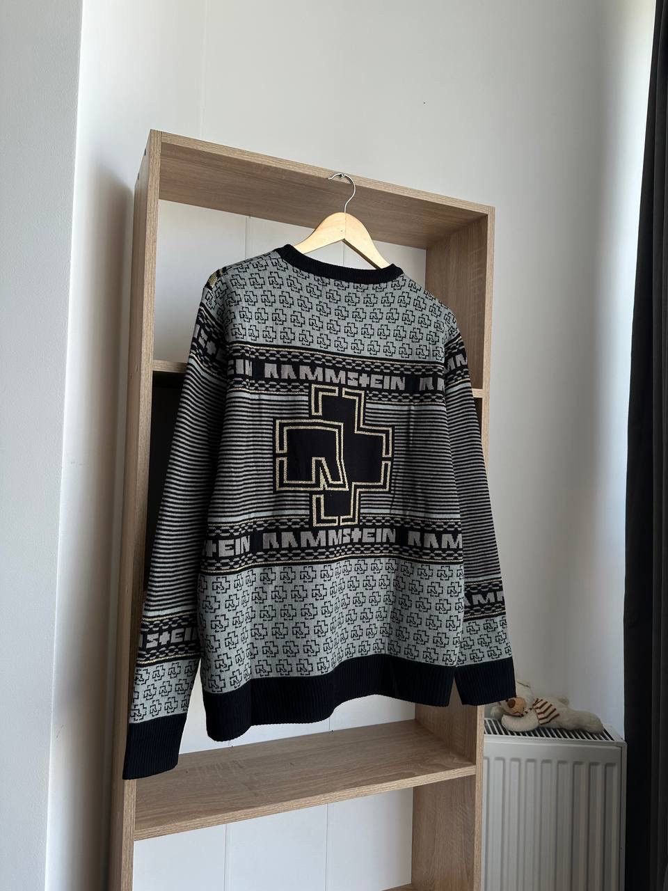 Band Tees × Vintage Vintage Rammstein Rock Band Gray Sweater Center Logo Size US L / EU 52-54 / 3 - 12 Thumbnail
