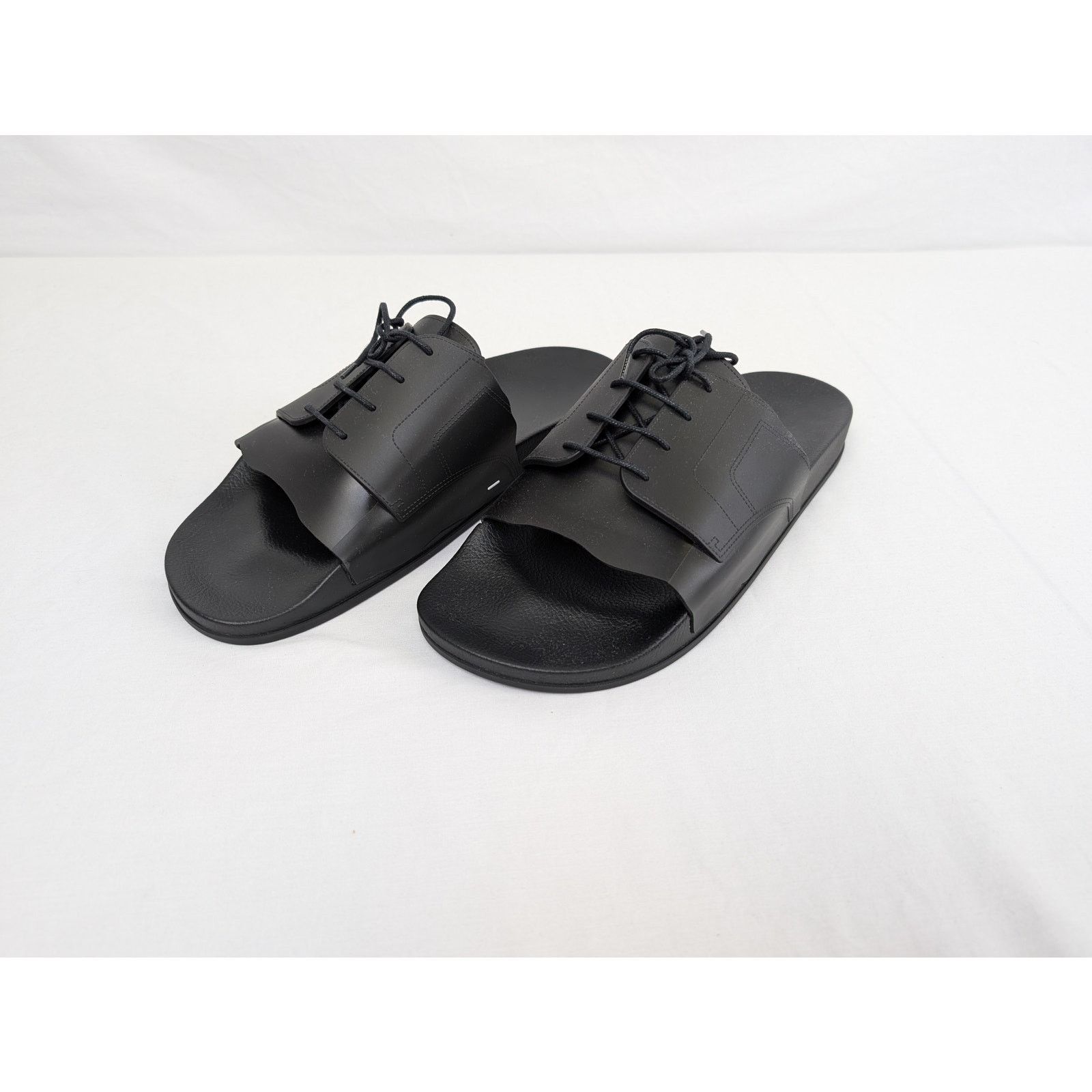 Maison Margiela o1rshd1 Pool Slides Slipper in Black Size US 12 / EU 45 - 7 Thumbnail