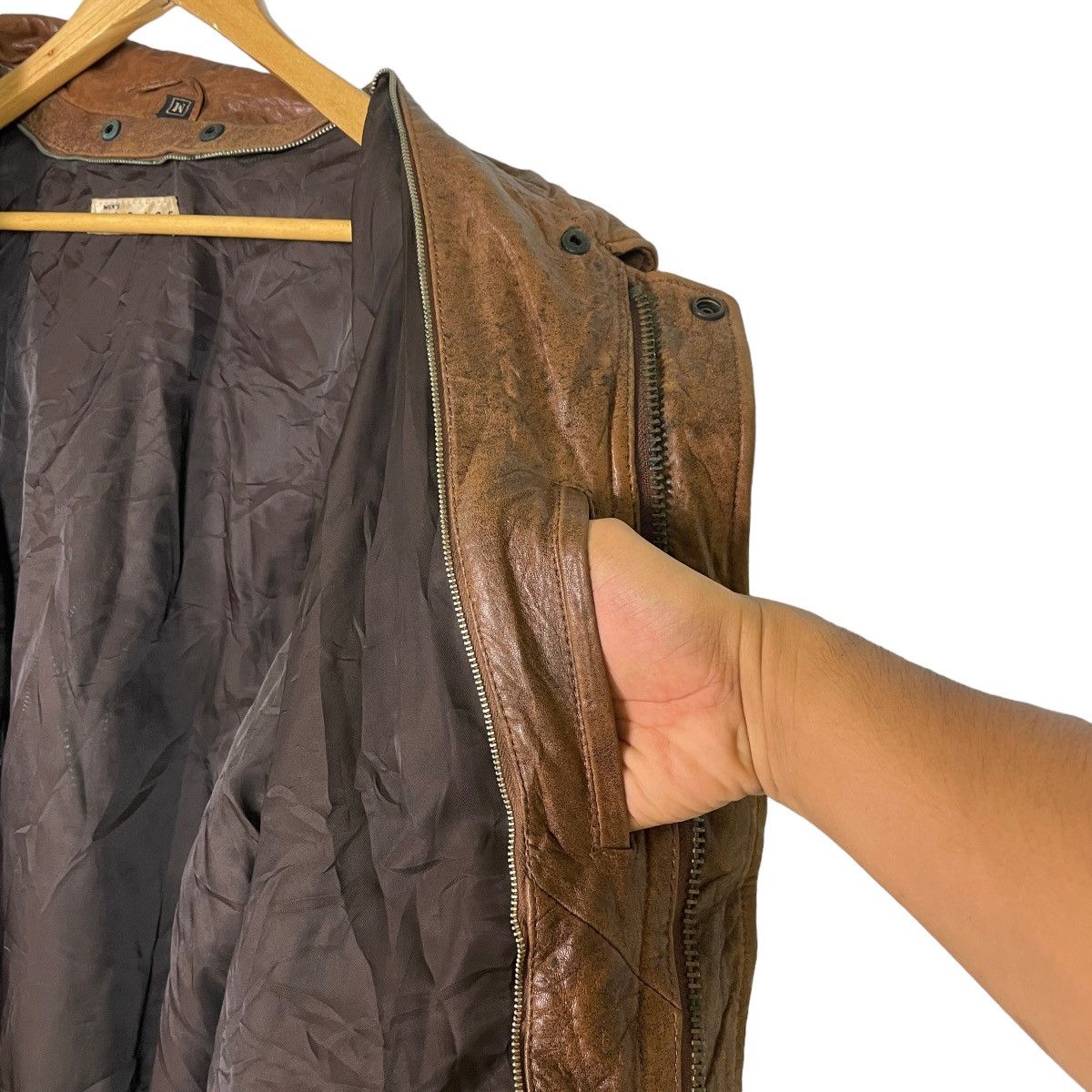 Genuine Leather Men Elsace Bikers Leather Jacket Size US M / EU 48-50 / 2 - 16 Thumbnail