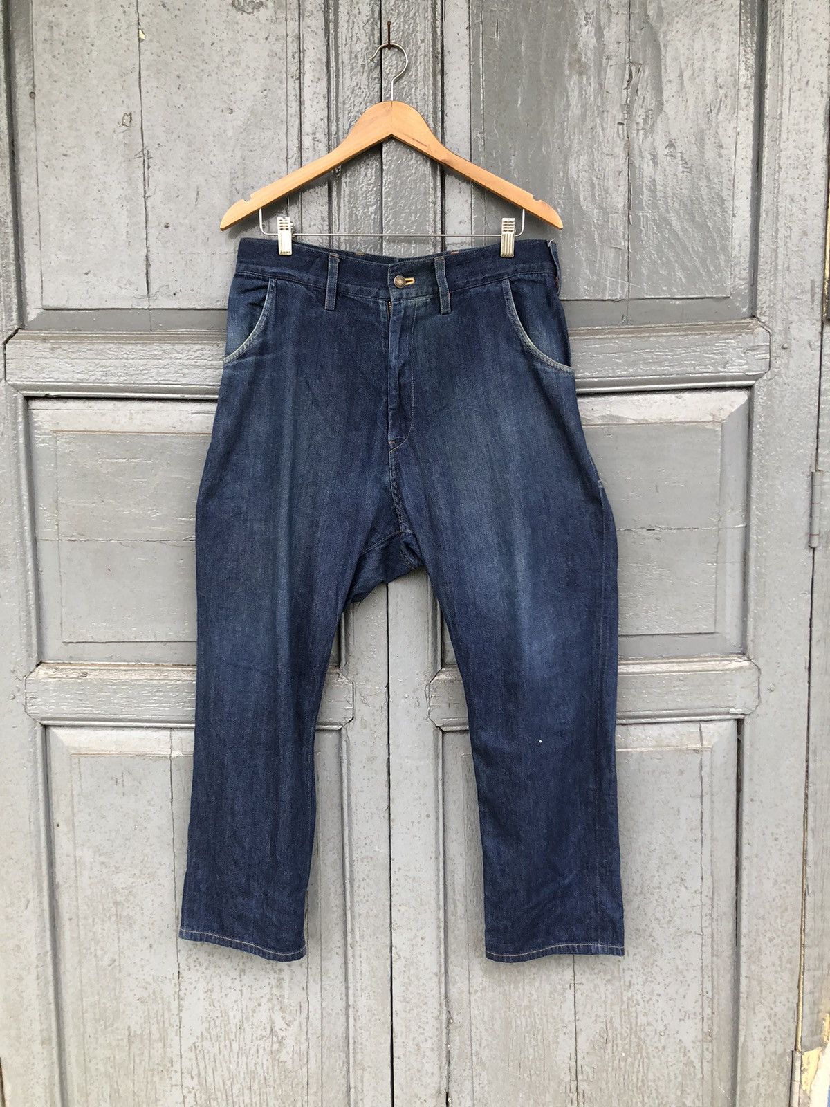 Yohji Yamamoto Yohji Yamamoto Monkey Denim Pants Size US 34 / EU 50 - 2 Thumbnail