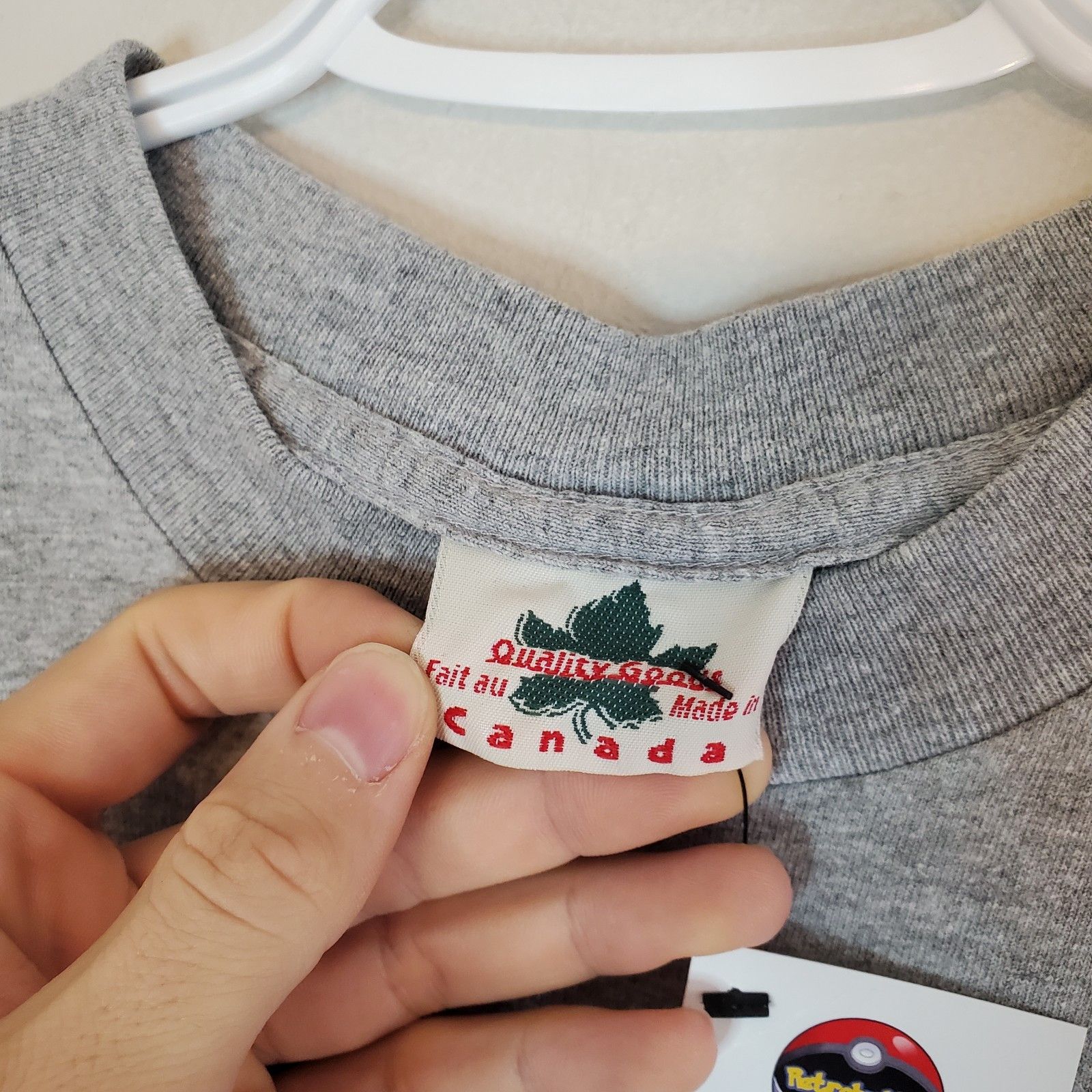 Vintage Vintage 90s Deer Nature Wrap Around Shirt Gray Size L/XL Size US XL / EU 56 / 4 - 5 Thumbnail