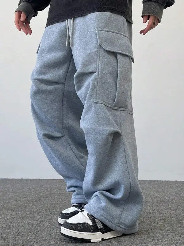 Designer Yoshi x Kita Grey Cargo Pocket sweatpants Loose Baggy fit Size US 34 / EU 50 - 5 Thumbnail