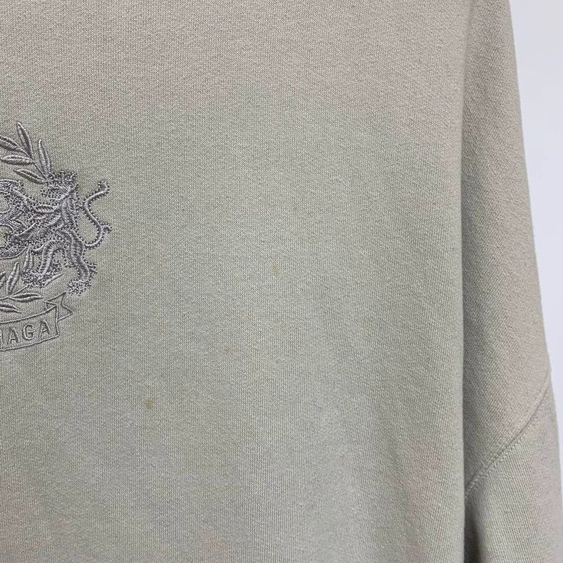 Balenciaga Balenciaga Double B wheat-spike embroidered sweatshirt Size US XS / EU 42 / 0 - 7 Thumbnail