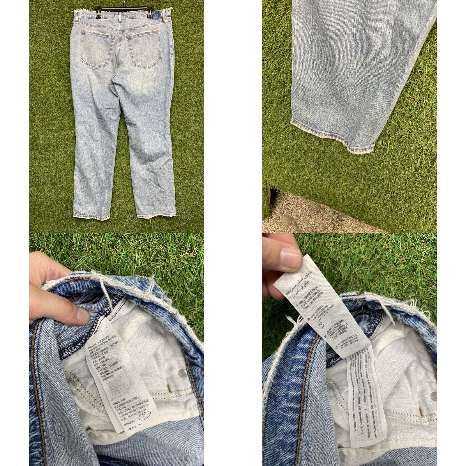 Abercrombie & Fitch Abercrombie & Fitch Jeans Womens 90s Straight Ultra High Rise 34/18 Mom Casual Size 24" / US 00 / IT 34 - 8 Thumbnail