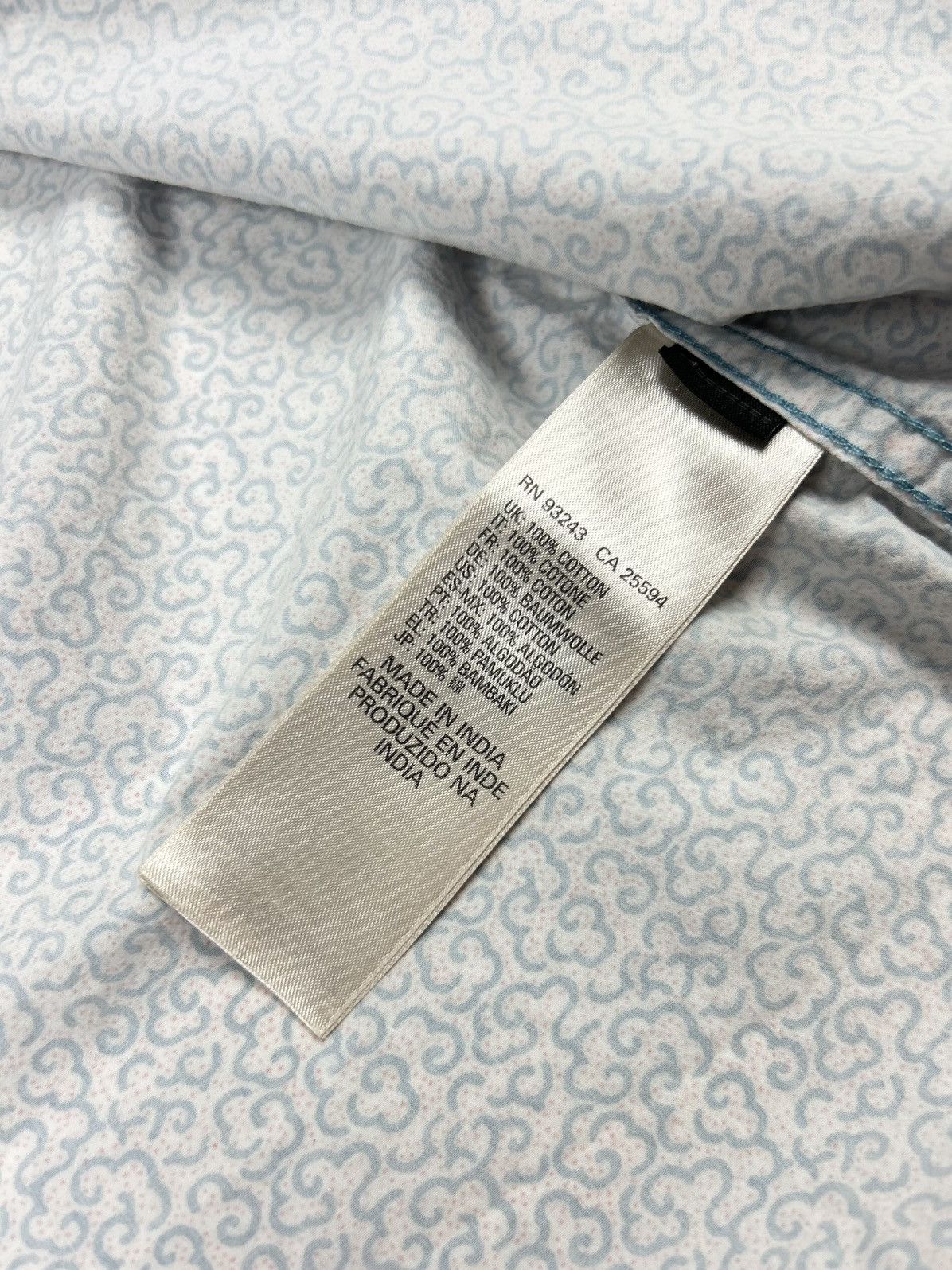 Diesel Diesel Button-Up Shirt Blue Abstract Cloud Print Vintage Xl Size US XL / EU 56 / 4 - 15 Thumbnail