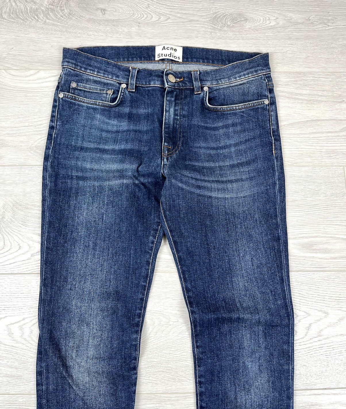 Acne Studios Acne Studios Thin Spaniel Vint Skinny Blue Jeans Pants Size US 31 - 2 Thumbnail