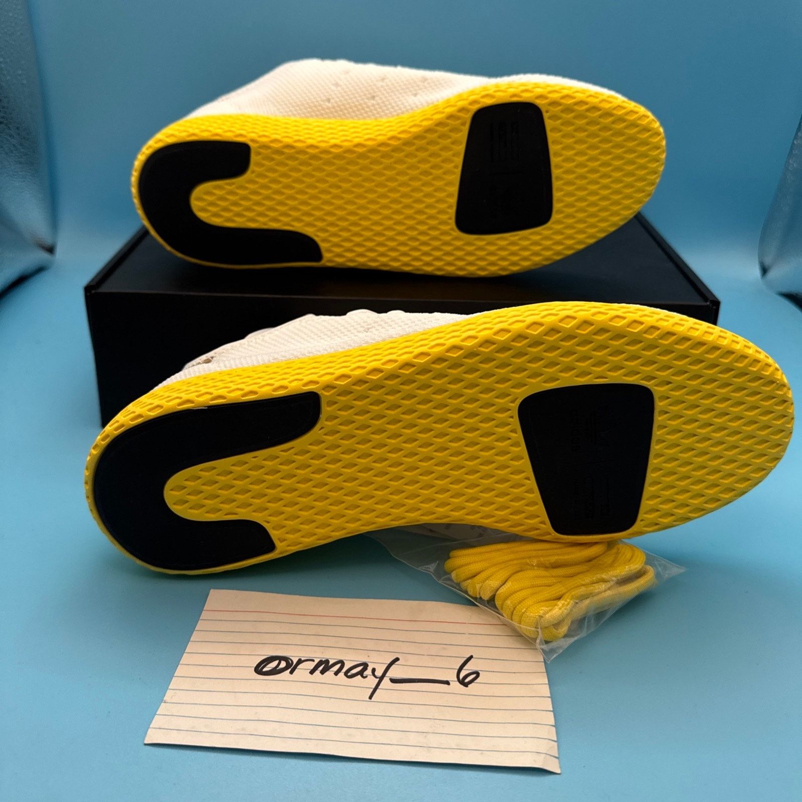 Adidas × Pharrell adidas Pharrell x Tennis Hu Yellow m8 w9.5 Size US 8 / EU 41 - 7 Thumbnail