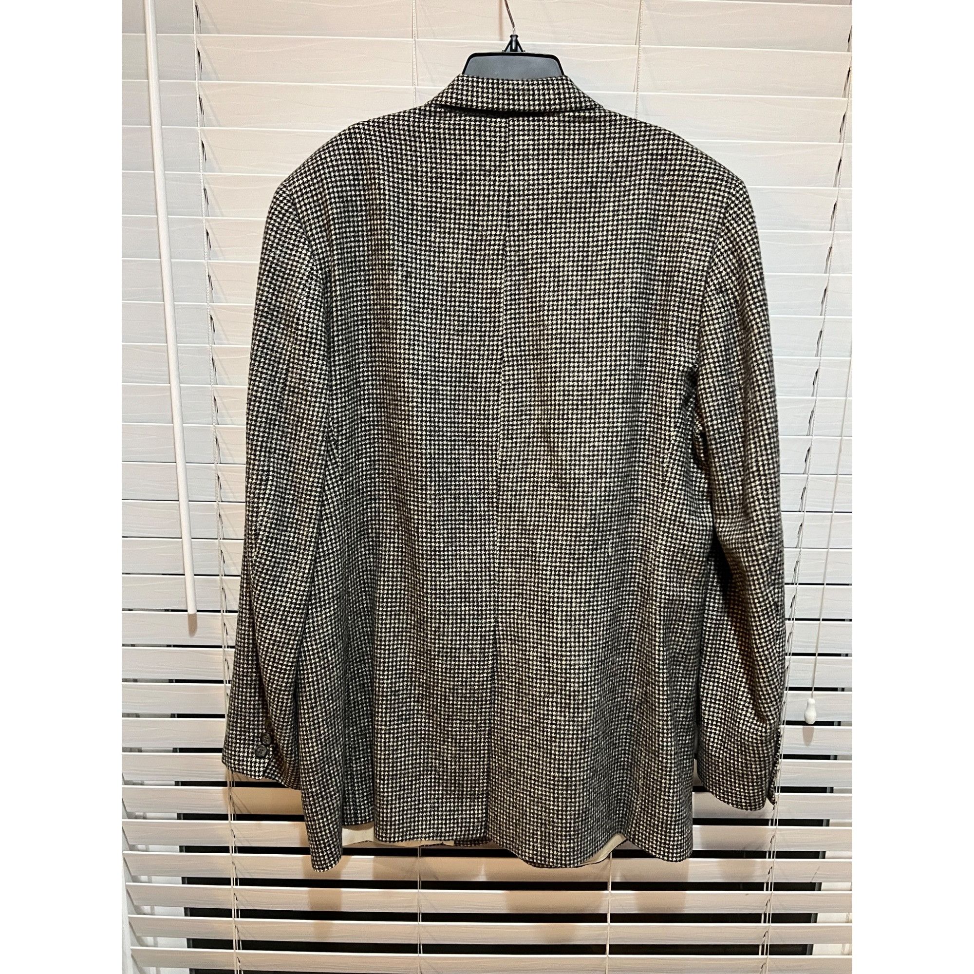 Brooks Brothers Brooks Brothers 100% Camel Hair Houndstooth Blazer - Size 45 Size 46L - 7 Thumbnail