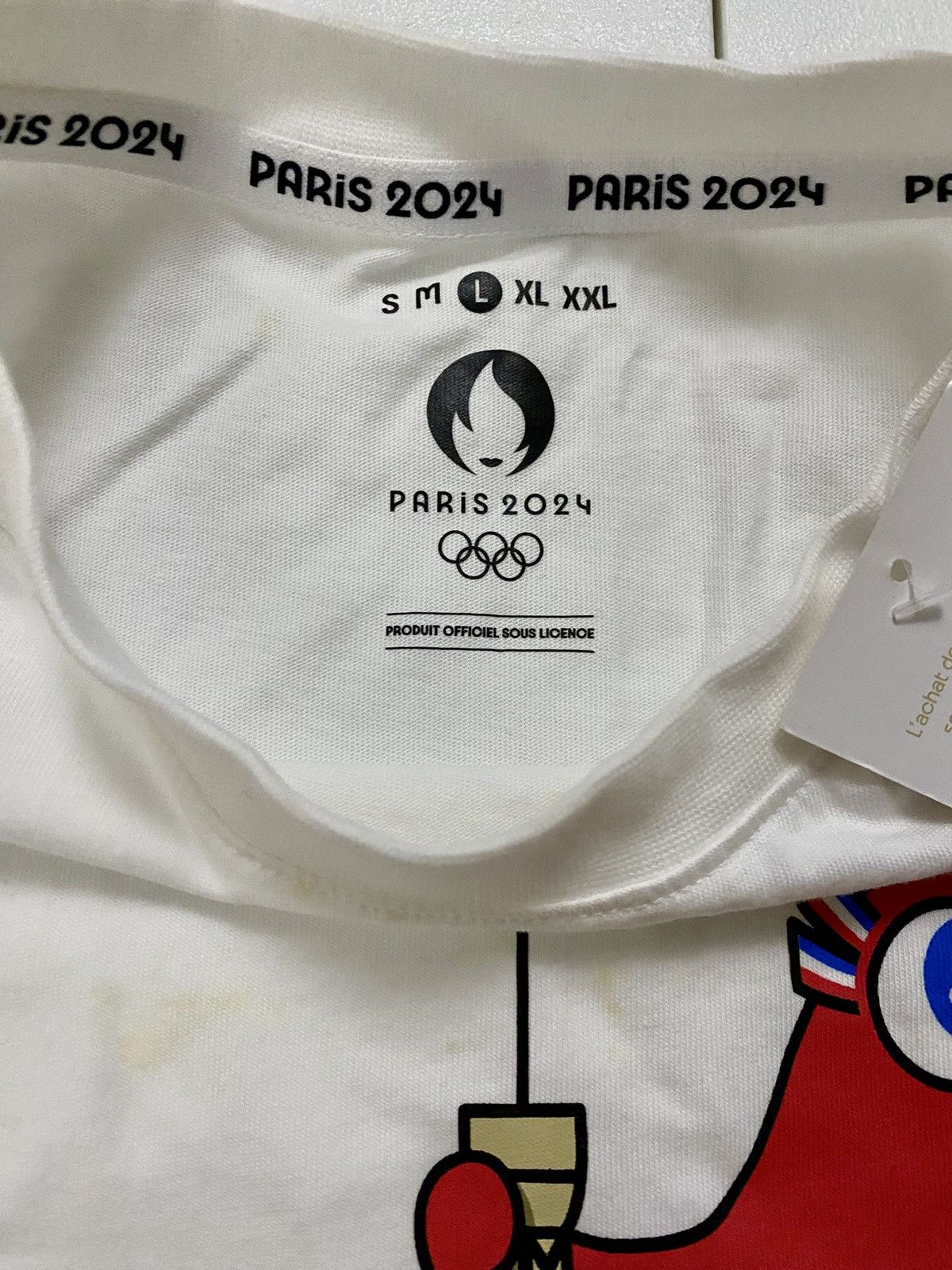 Other Paris Olympics 2024 Eiffel Tower Phryge Mascot Official Tee Size US L / EU 52-54 / 3 - 2 Thumbnail