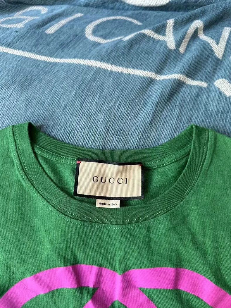 Gucci Gucci Green dog short sleeves 2501-Nextarrow Size US S / EU 44-46 / 1 - 2 Thumbnail