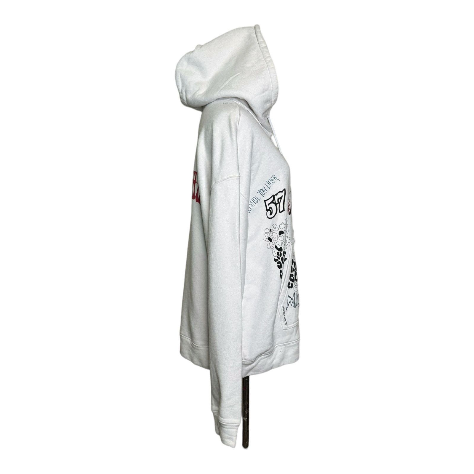 Lifted Anchors Lifted Anchors men white graphic hoodie sweatshirt size L Size US L / EU 52-54 / 3 - 11 Thumbnail