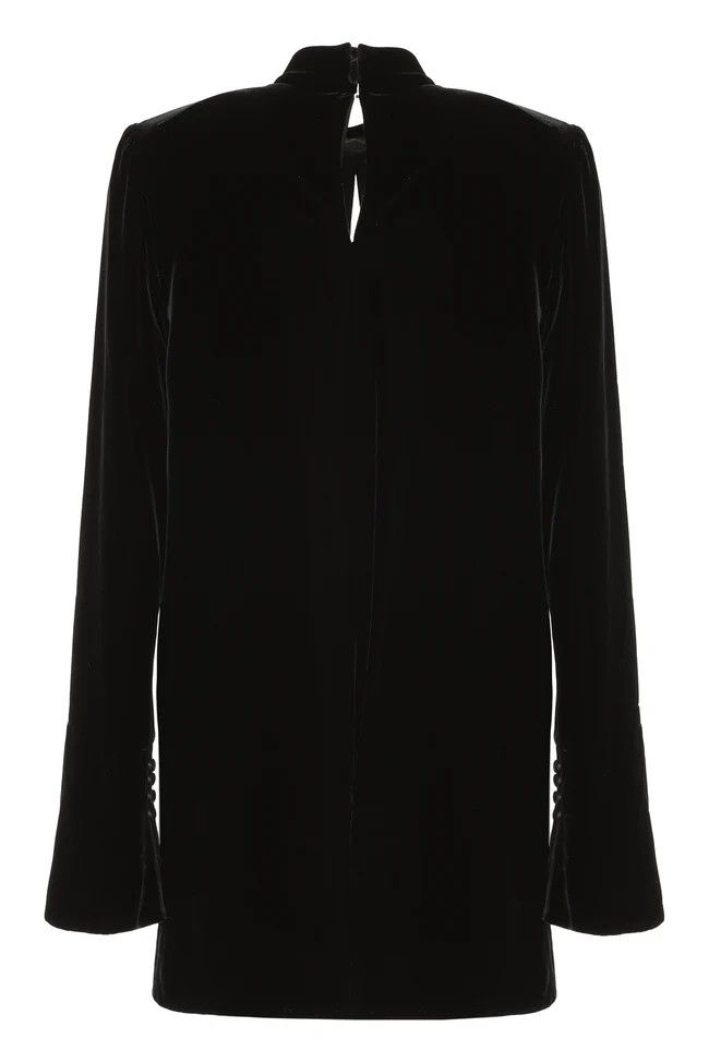 Saint Laurent Paris o1y0126 Mini Dress in Black Size M / US 6-8 / IT 42-44 - 2 Thumbnail