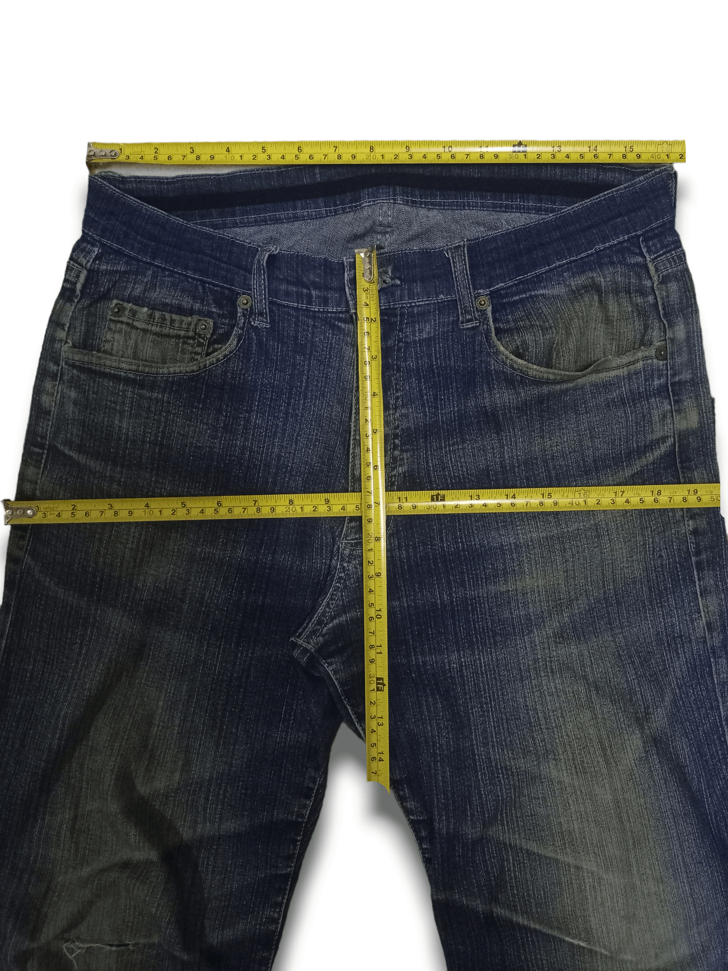 Japanese Brand Vintage Japanese Brand Mud Wash Loose Denim Pants Size US 32 / EU 48 - 8 Thumbnail