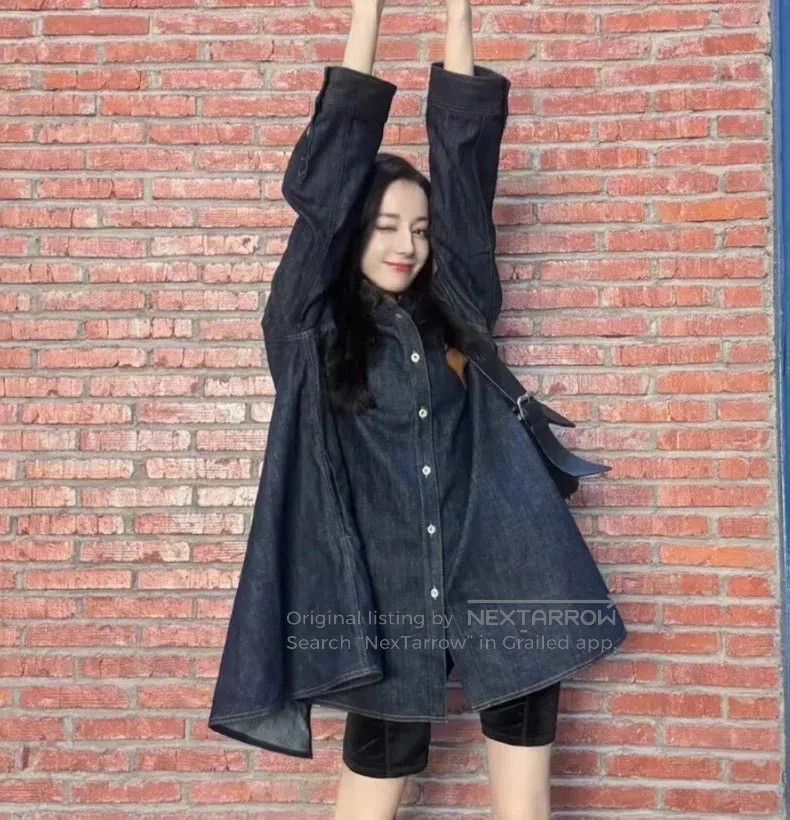 Loewe Loewe Dark blue logo leather brand embossed cotton turn-do Size XS / US 0-2 / IT 36-38 - 8 Thumbnail
