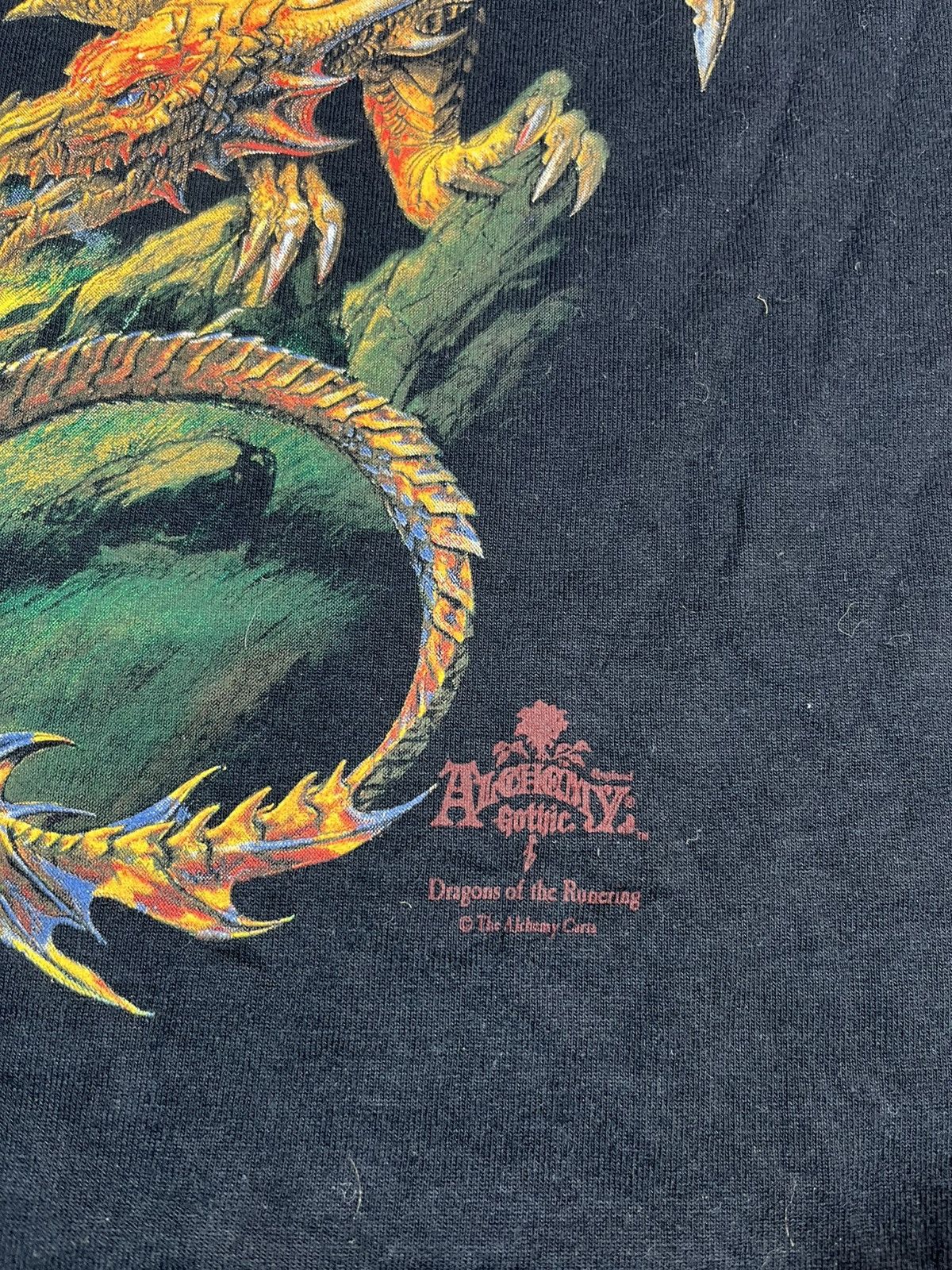 Band Tees Vintage Alchemy Gothic Dragon Graphic Print T Shirt Size US M / EU 48-50 / 2 - 6 Thumbnail