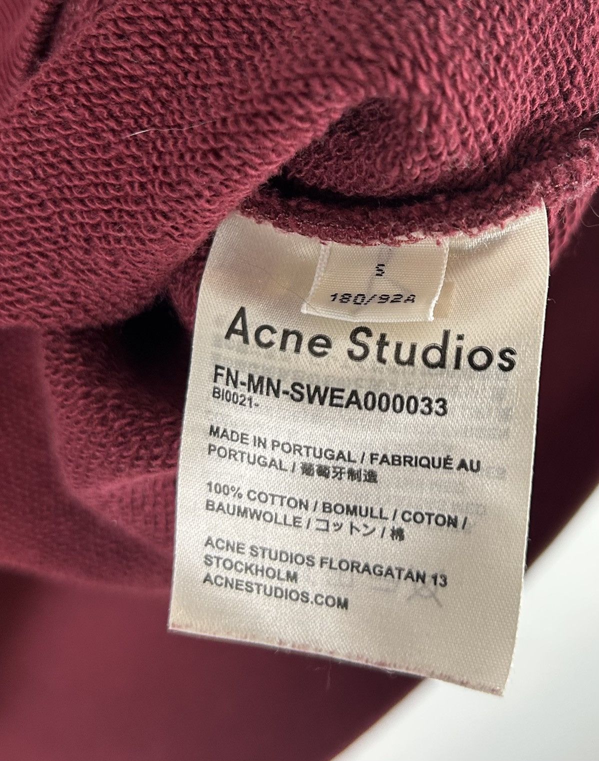 Acne Studios Acne Studios Logo Sweatshirt Size US S / EU 44-46 / 1 - 6 Thumbnail