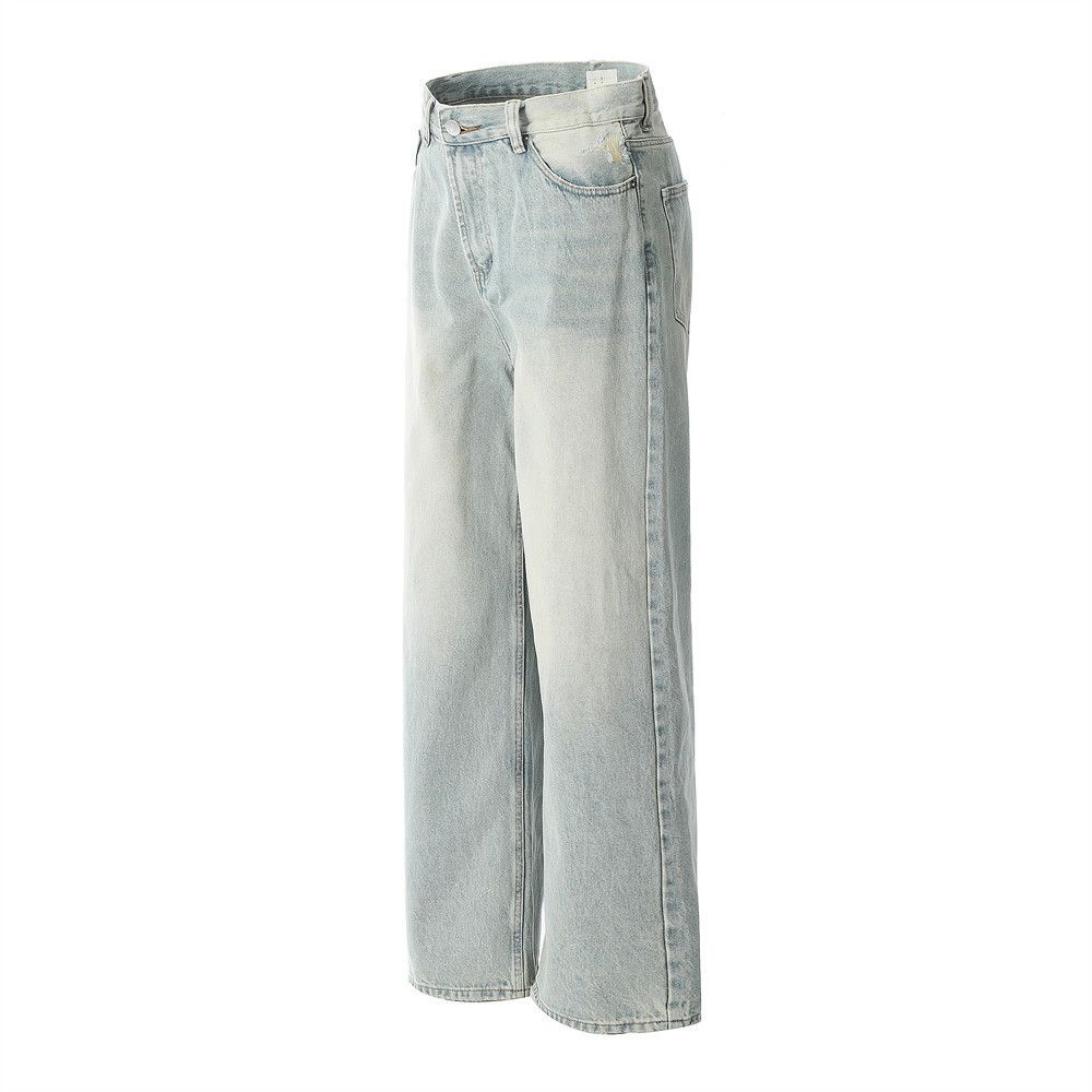 Japanese Brand × Jean Men's loose straight distressed punk washed ripped jeans Size US 32 / EU 48 - 2 Thumbnail