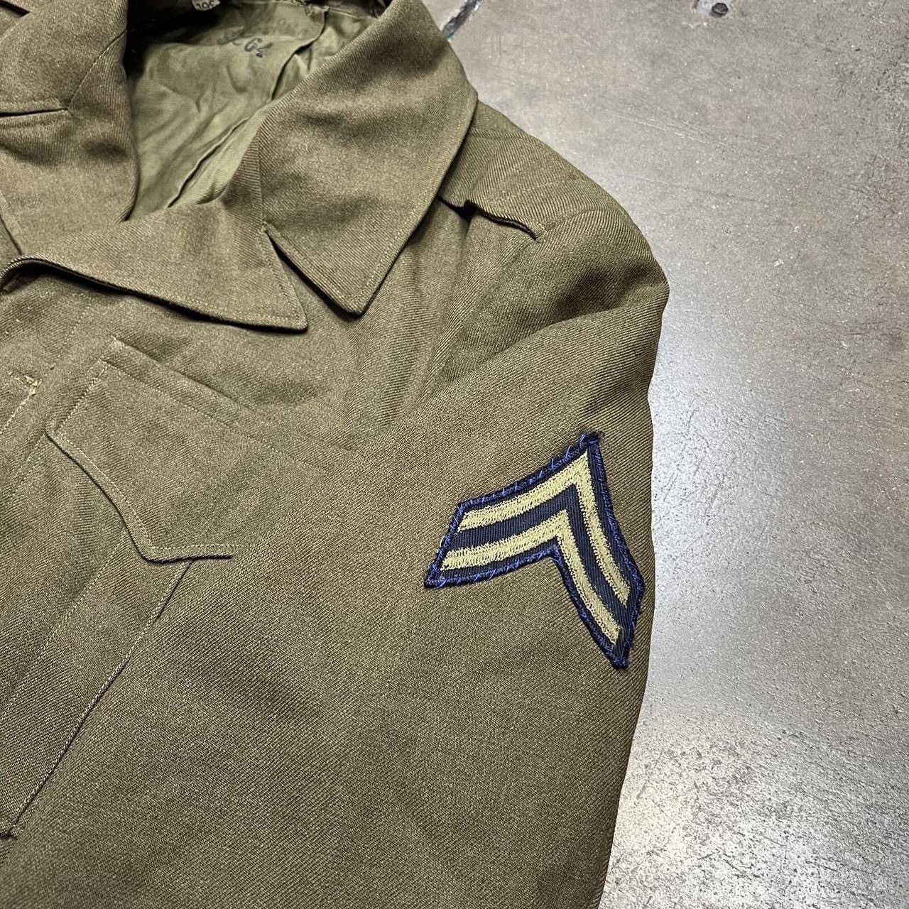 Vintage Vintage Eisenhower Ike Jacket WWII Cropped Military Wool USA Size US XS / EU 42 / 0 - 3 Thumbnail