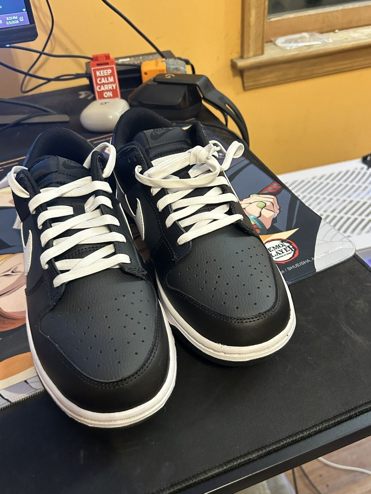 Nike Nike dunk low black white Size US 10.5 / EU 43-44 - 2 Thumbnail