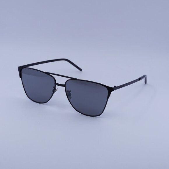 Saint Laurent Paris Saint Laurent SL280 002 Sunglasses Black Aviator Frame Size ONE SIZE - 7 Thumbnail