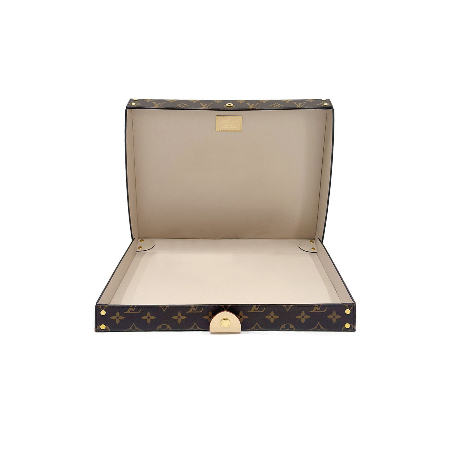 Louis Vuitton Louis Vuitton Monogram Pizza Box Record Case Size ONE SIZE - 4 Thumbnail
