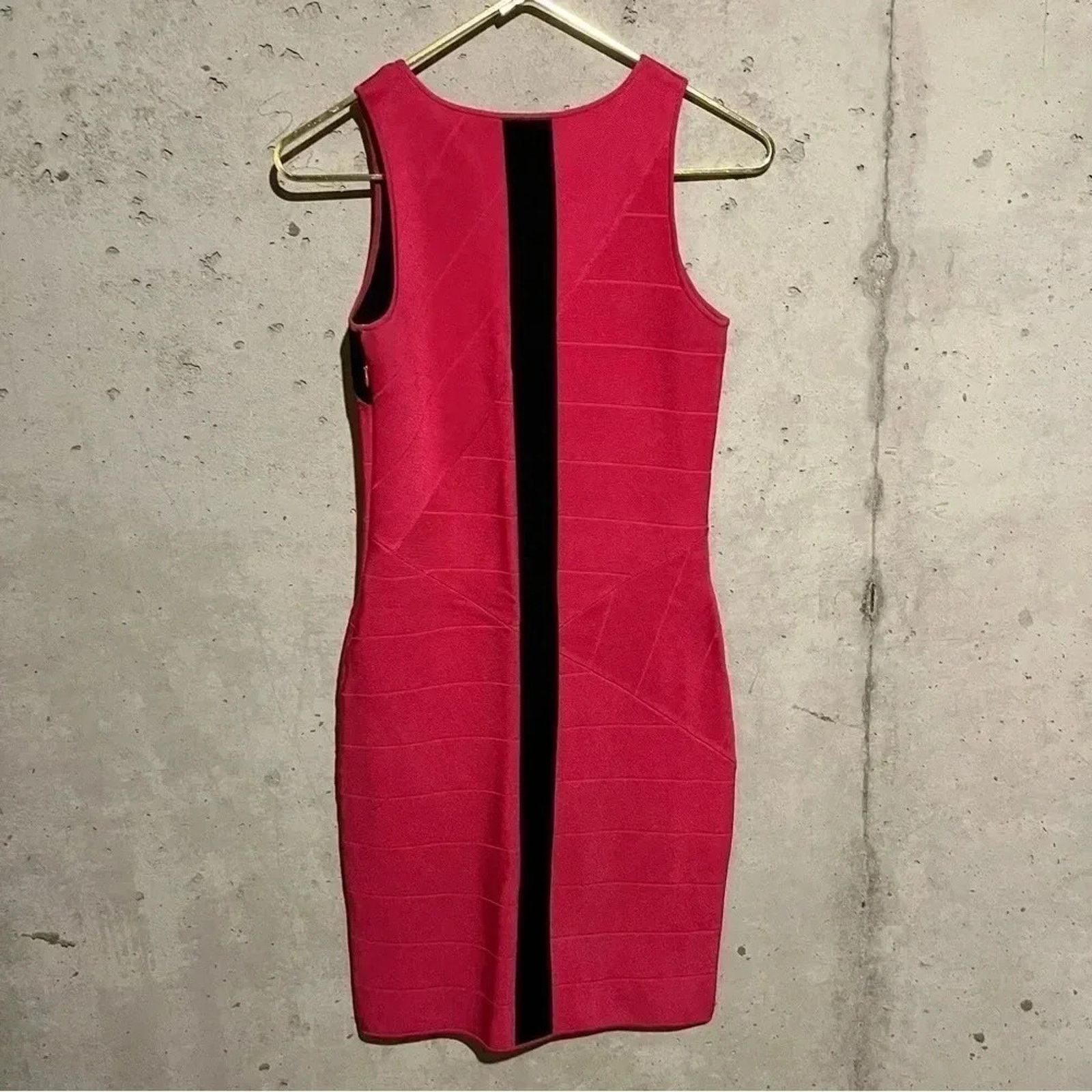 Armani Exchange Armani Exchange Fitted Hot Pink Dress Bodycon Knit Bandage Size S / US 4 / IT 40 - 10 Thumbnail