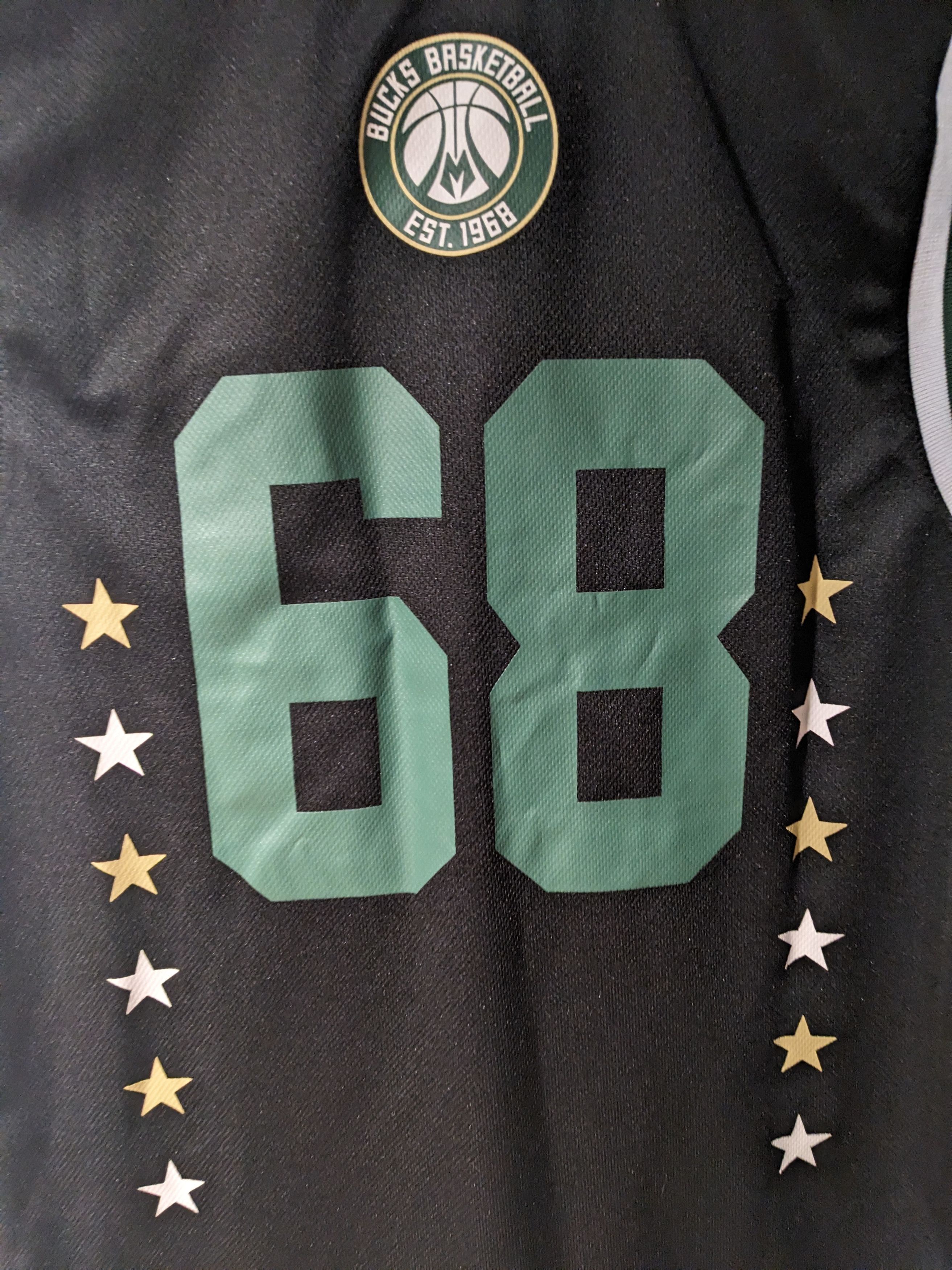 NBA Milwaukee Bucks NBA Basketball Black Medium Jersey Size US M / EU 48-50 / 2 - 5 Thumbnail