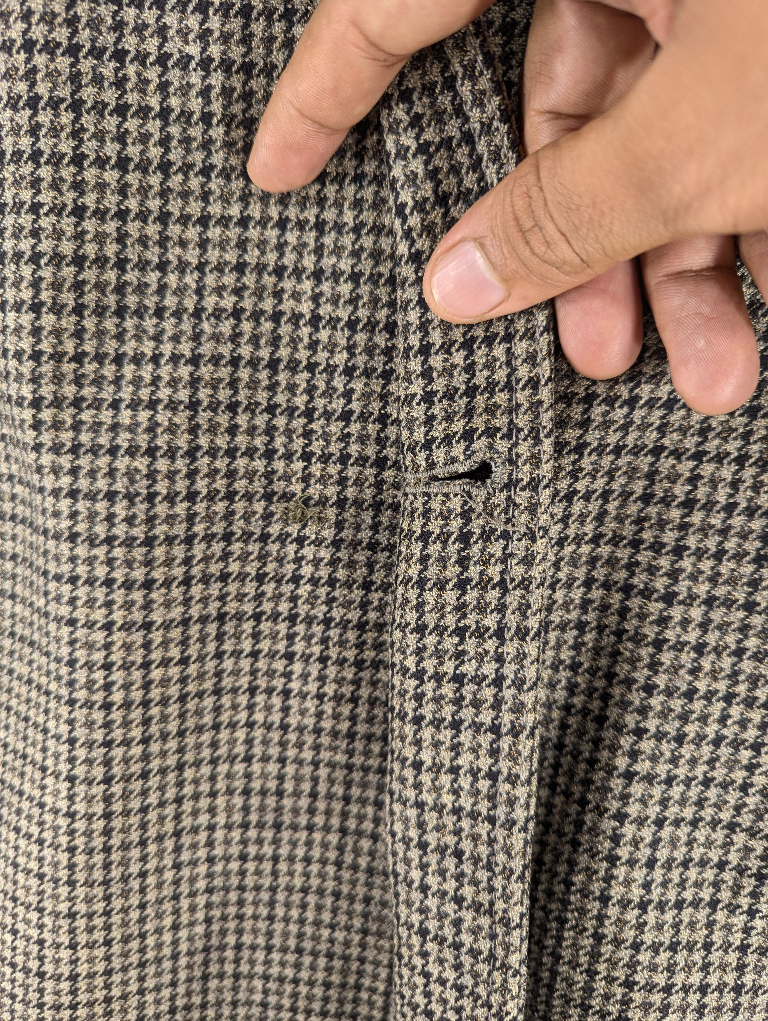 Herno Vintage Herno Houndstooth Wool Long Coat Jacket Size L / US 10 / IT 46 - 7 Thumbnail