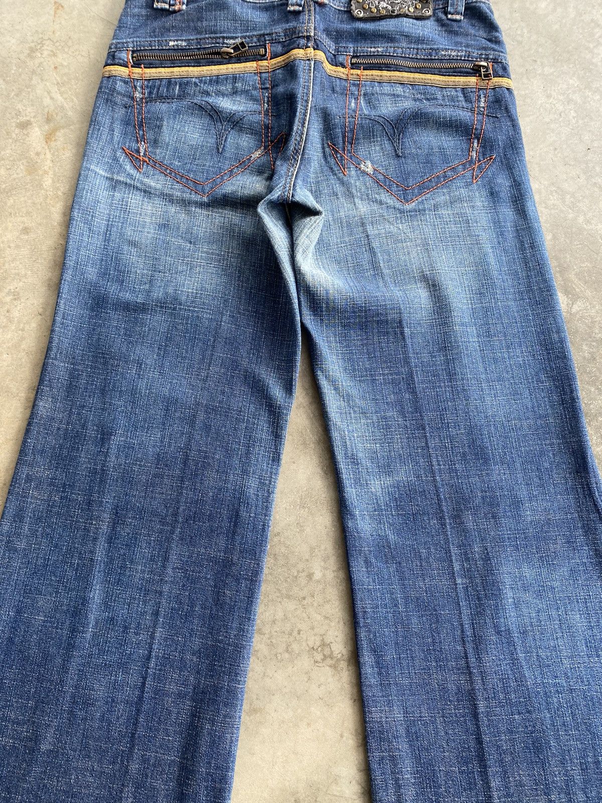 Hysteric Glamour × Japanese Brand × PERSON'S Flare Baggy Japan Person’s Washed Blue p53 Size US 29 - 4 Thumbnail