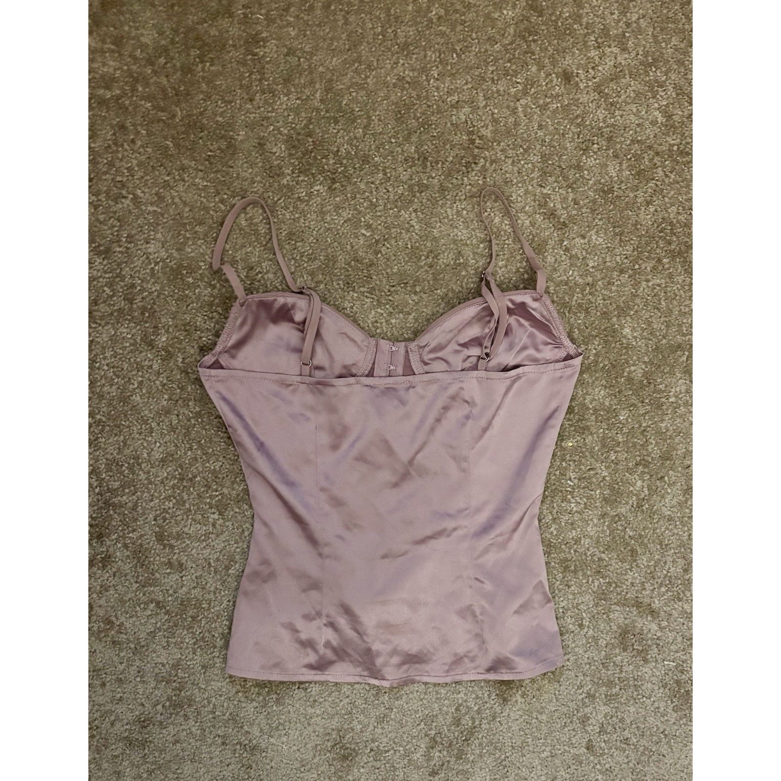 & Other Stories Women’s Mauve Satin Corset Bustier Top Size 4 Y2K Coquette Size S / US 4 / IT 40 - 6 Thumbnail
