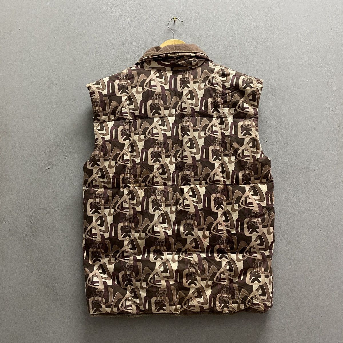 Celine VTG Celine Macadam Print Shawl Collar Padded Pufferr Vest Size US L / EU 52-54 / 3 - 4 Thumbnail