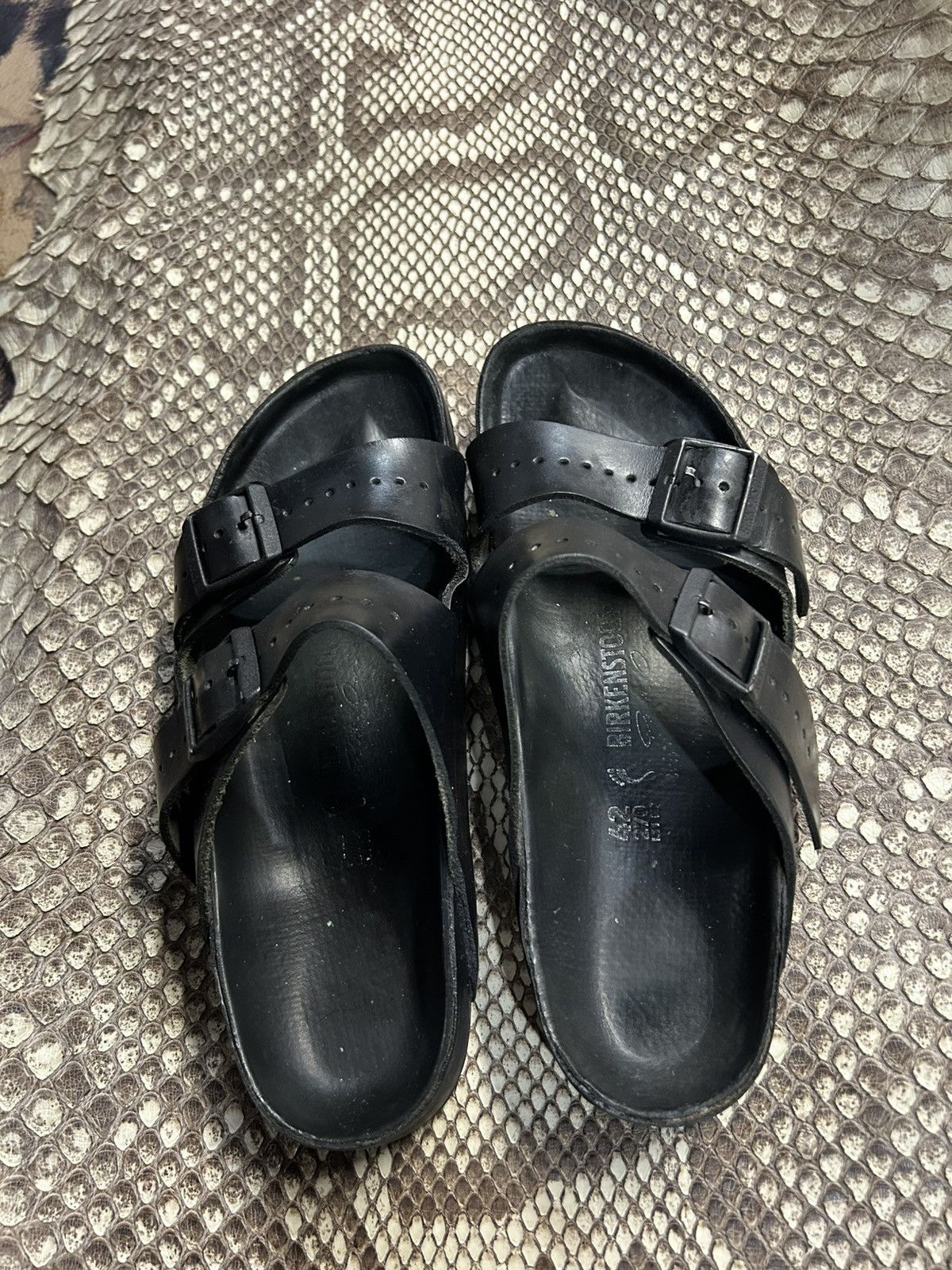 Rick Owens Arizona Smooth Leather Amalfi Black | BIRKENSTOCK