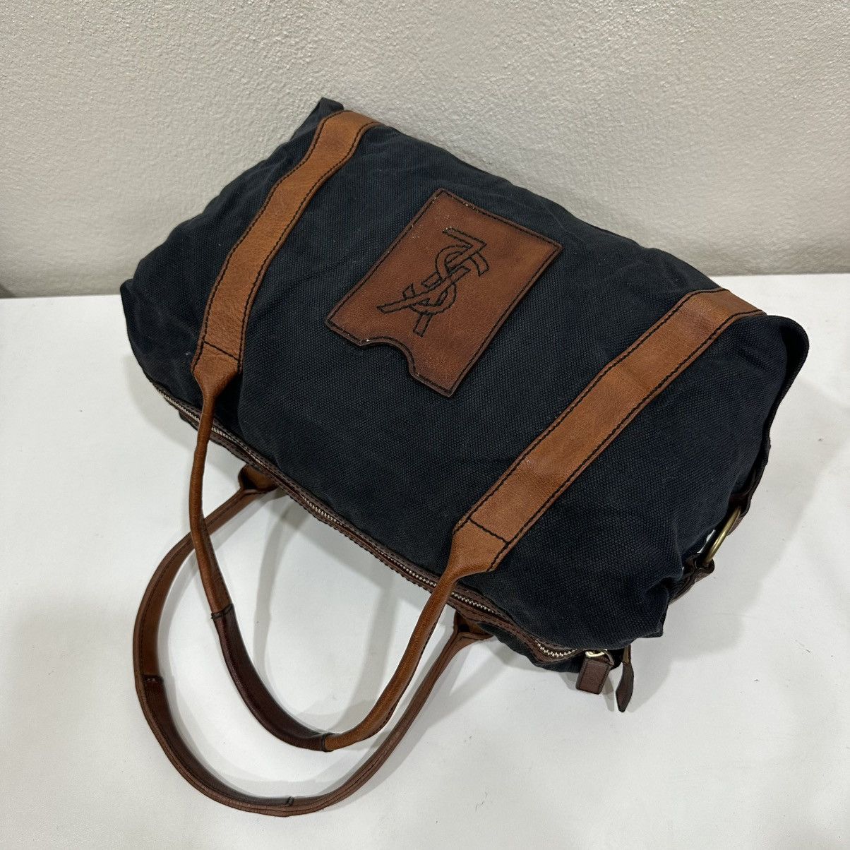 Yves Saint Laurent ‼️LASTDROP‼️ YVES SAINT LAURENT RIVE GAUCHE CANVAS BOTON BAG Size ONE SIZE - 12 Thumbnail