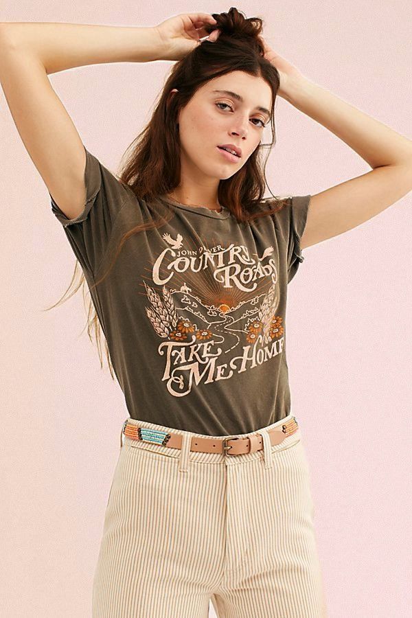 Free People Free People Country Roads tee john denver midnight rider Size M / US 6-8 / IT 42-44 - 25 Thumbnail