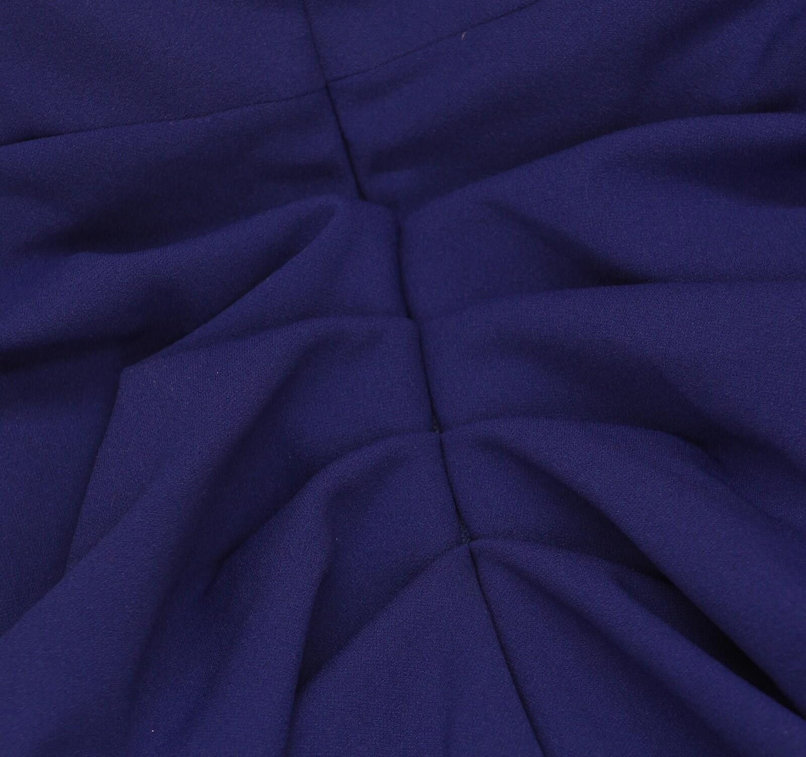 Other Nwt Xscape V Ruffled Puff Sleeve Dress Gown Marine Blue 14p Size XL / US 12-14 / IT 48-50 - 10 Thumbnail