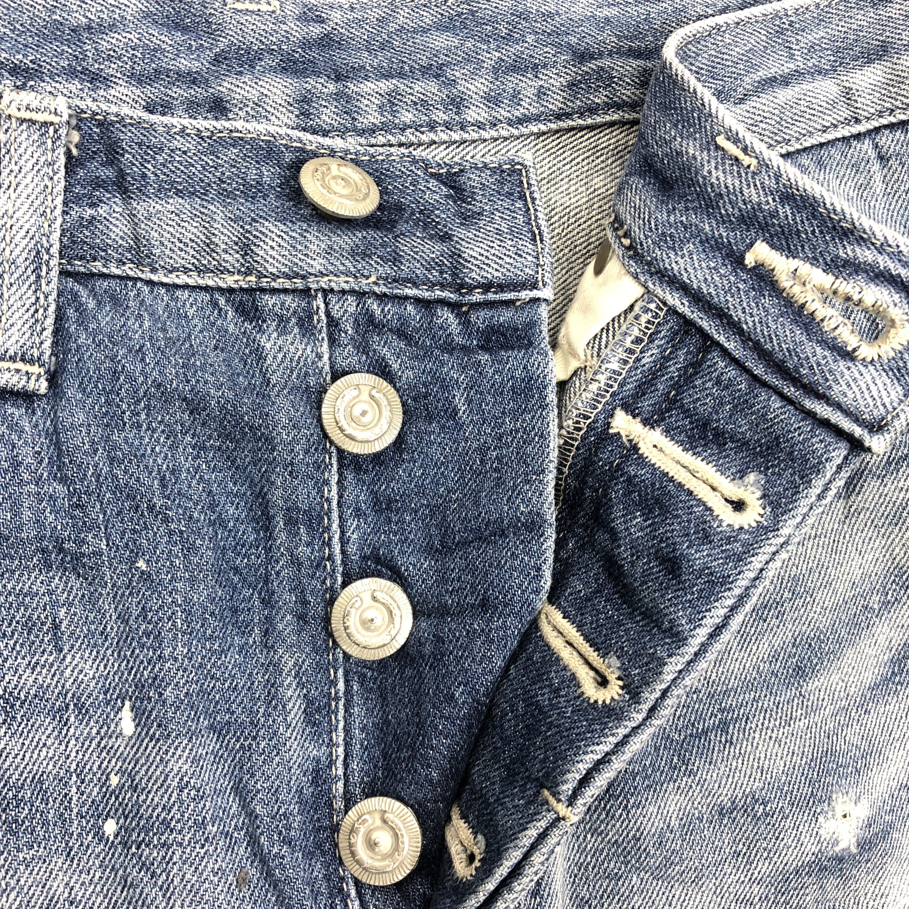 Designer × Vintage 28 x 26 Vintage Sally Scott Selvedge Jeans Painter L1389 Size US 28 / EU 44 - 3 Thumbnail