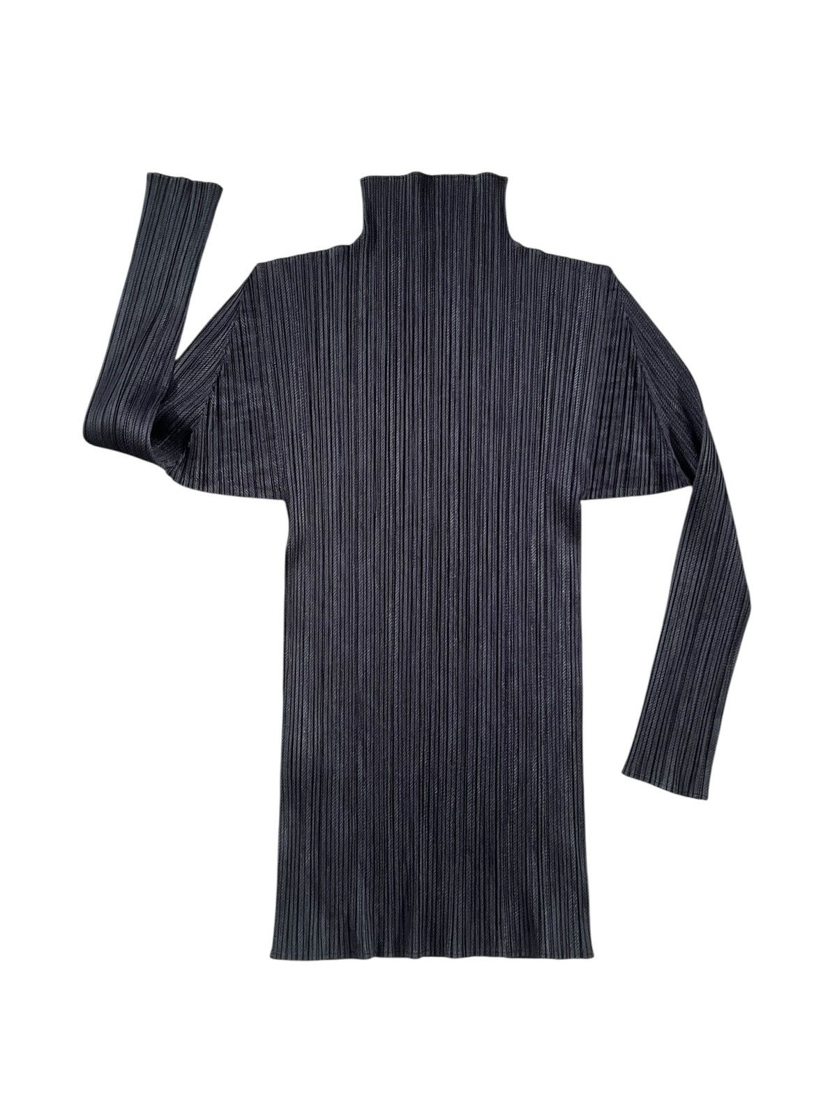 Pleats Please Issey Miyake Vintage Issey Miyake Pleats Please High Neck Pleated Tops Size M / US 6-8 / IT 42-44 - 1 Thumbnail