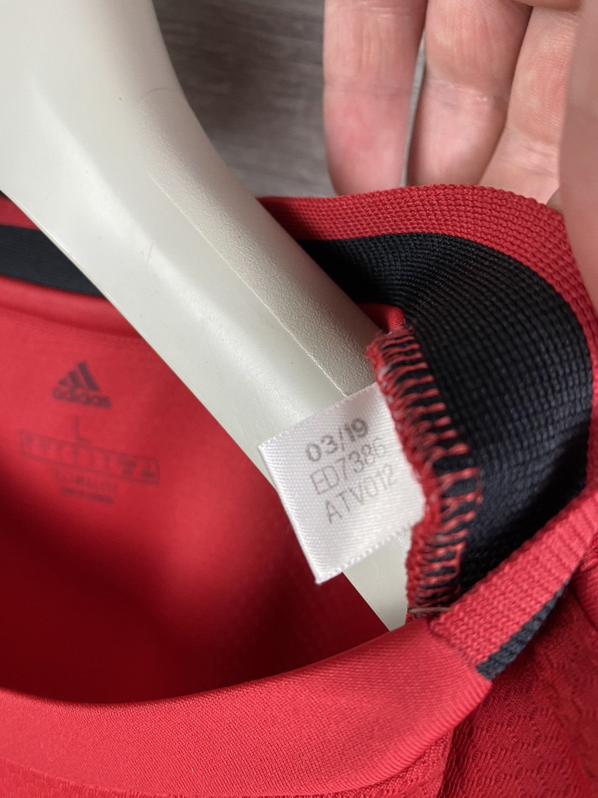 Adidas T-shirt Adidas Manchecter United Size L Size US L / EU 52-54 / 3 - 7 Thumbnail